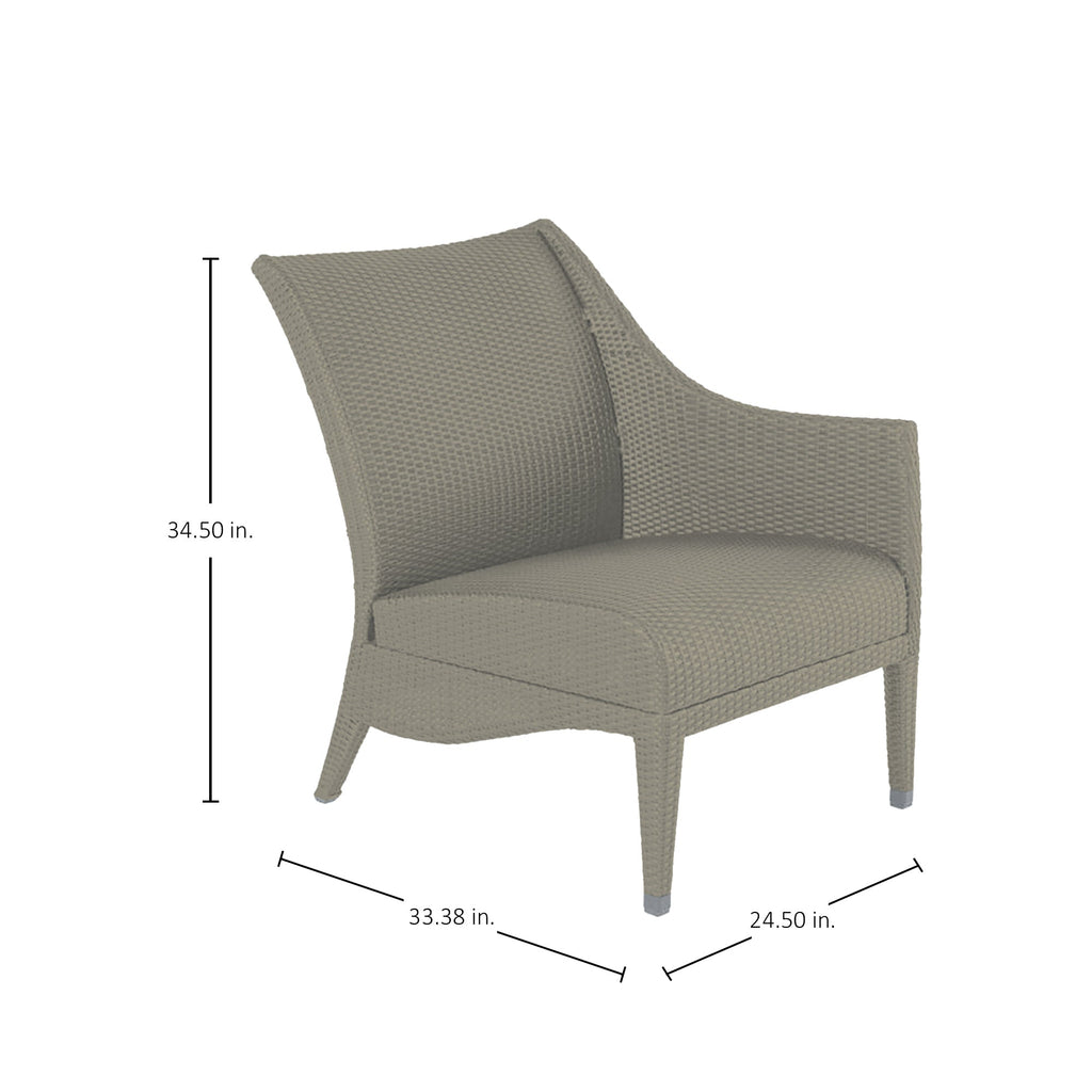 Athena Plus Wicker RAF Slipper Sectional Sofa