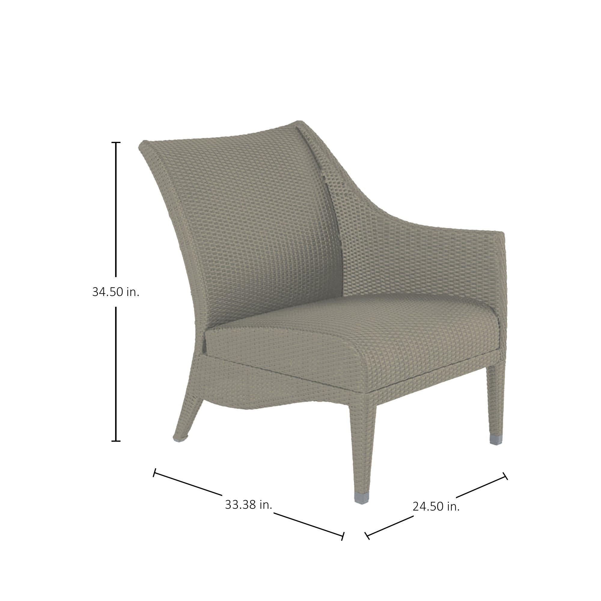 Athena Plus Wicker RAF Slipper Sectional Sofa