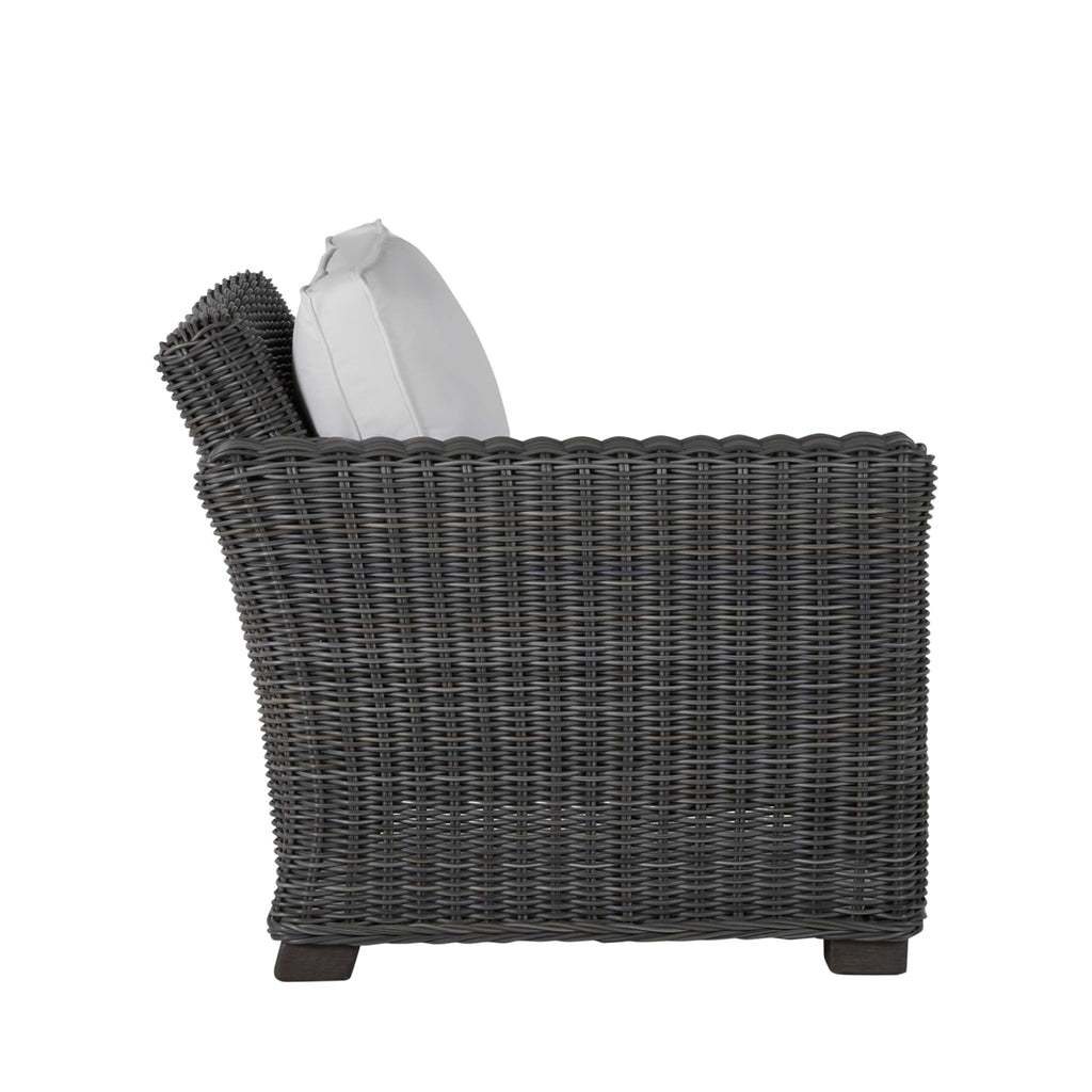 Rustic Resin Wicker Outdoor LAF Sectional Sofa