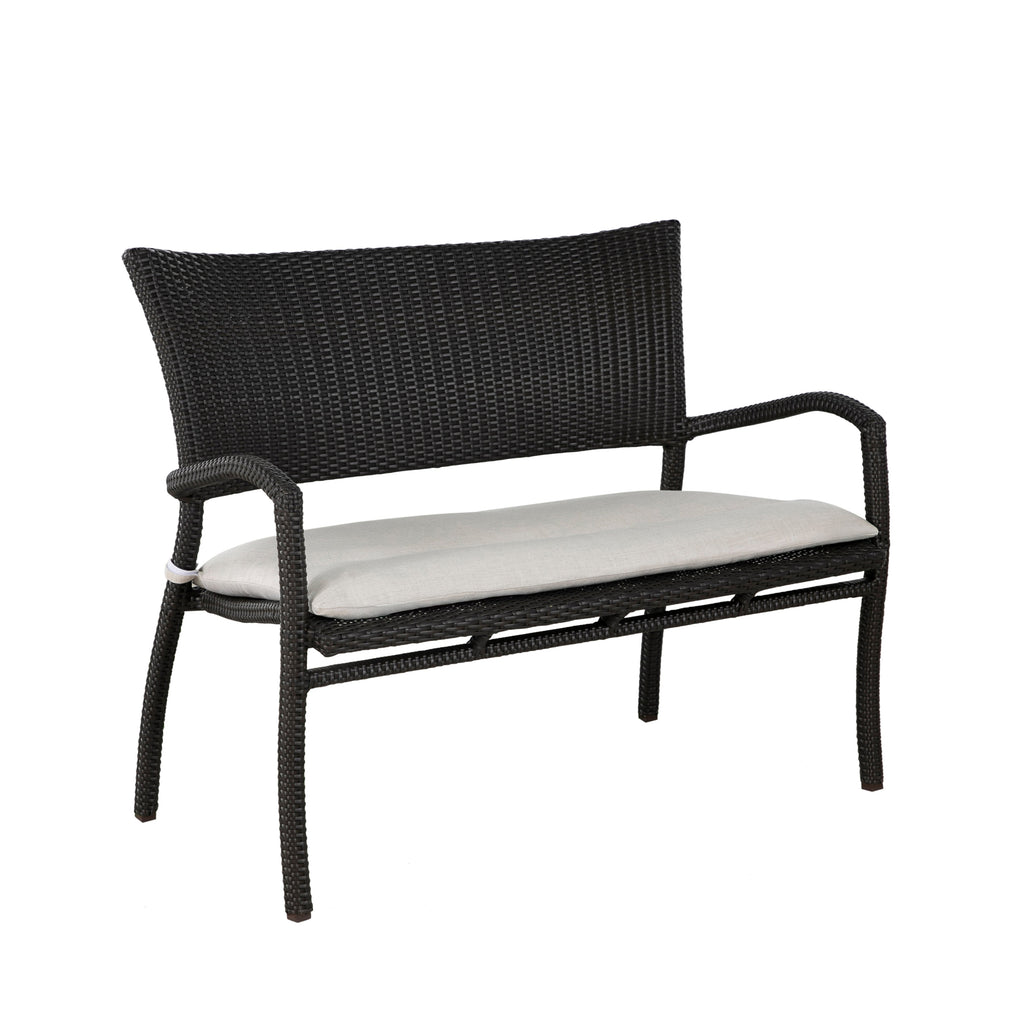 Skye N-Dura Resin Wicker Outdoor Woven Bench
