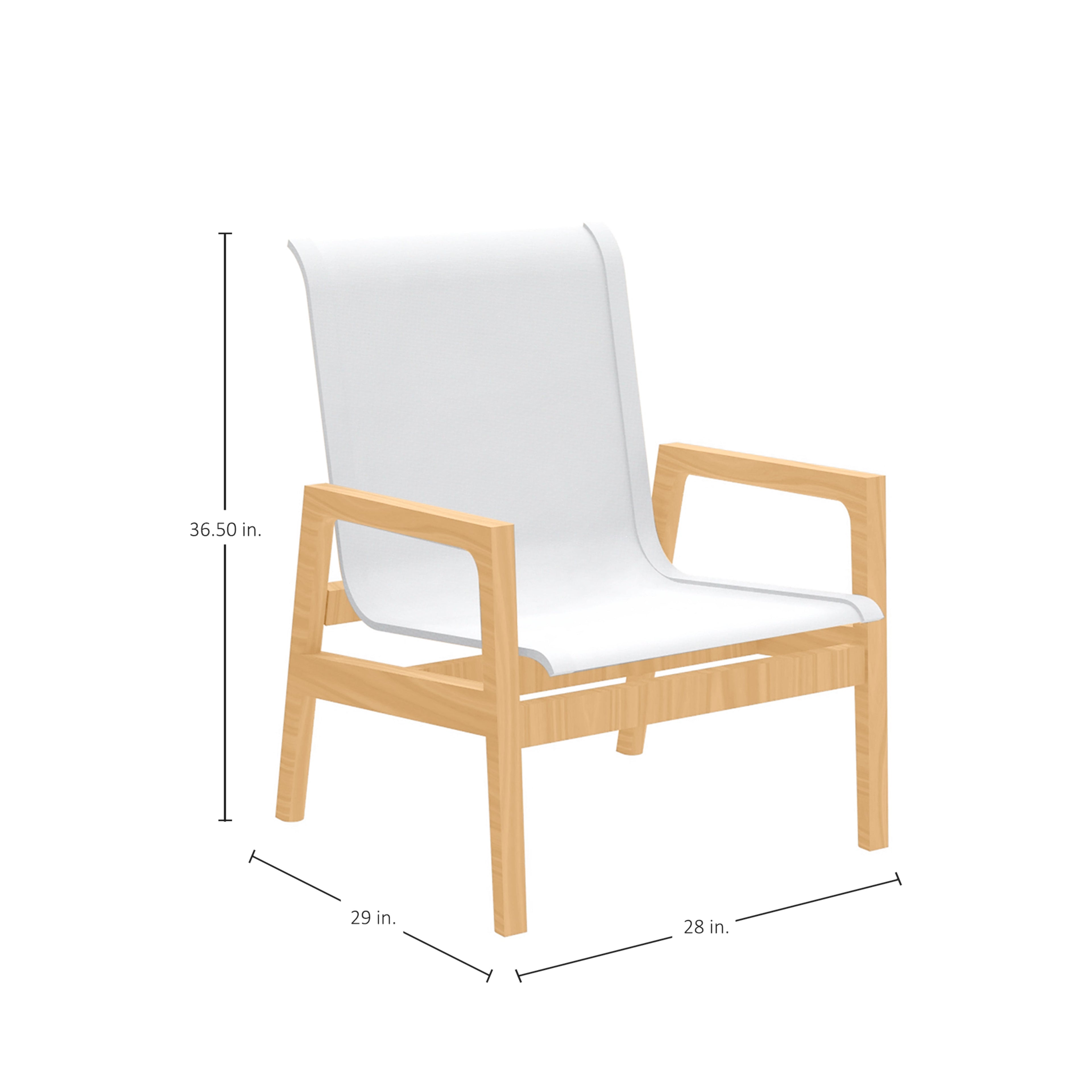 Seashore N-Dura Wood Outdoor Lounge Chair
