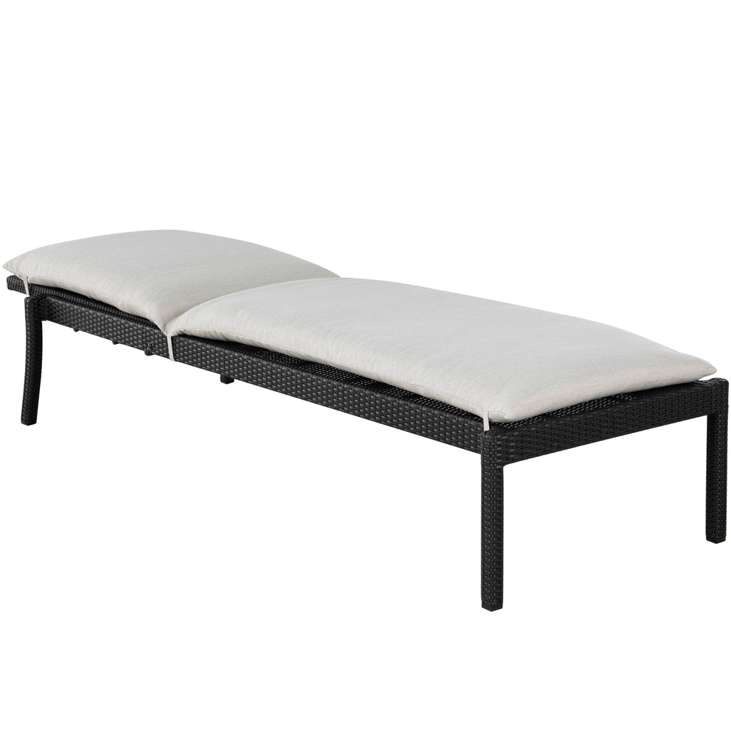 Nathan Wicker Outdoor Armless Chaise Lounge