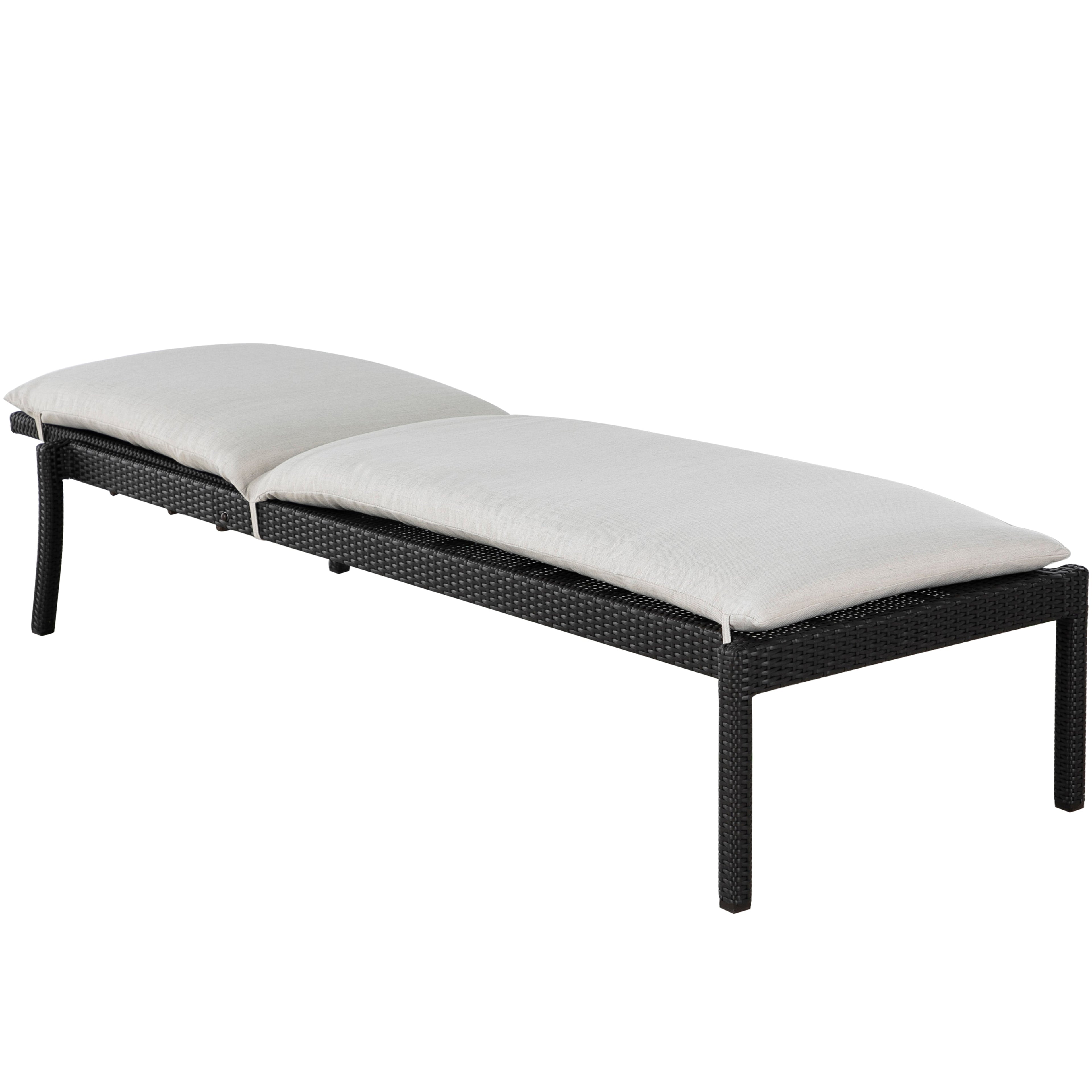 Nathan Wicker Outdoor Armless Chaise Lounge