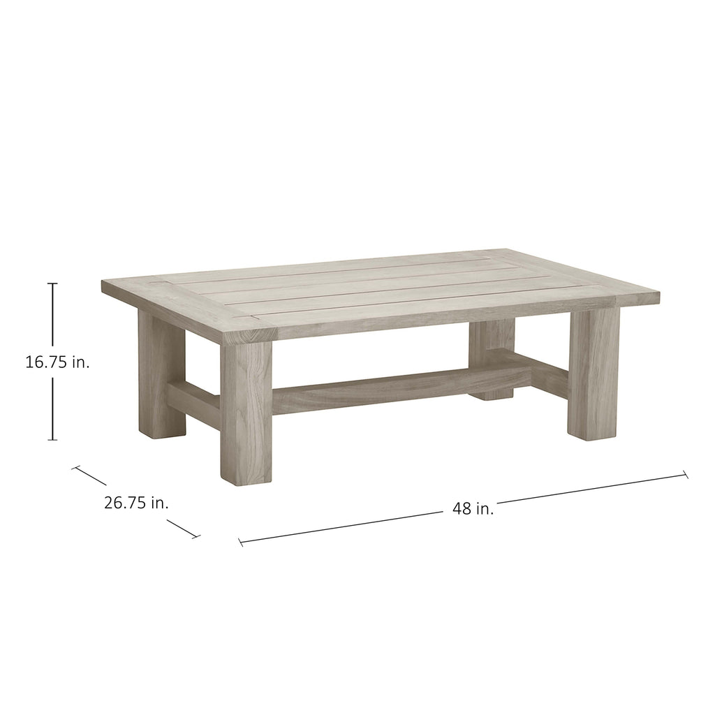 Croquet Rectangle Outdoor Slatted Coffee Table