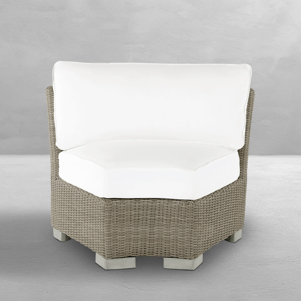 Club Woven Inside Outdoor Round Corner Chair