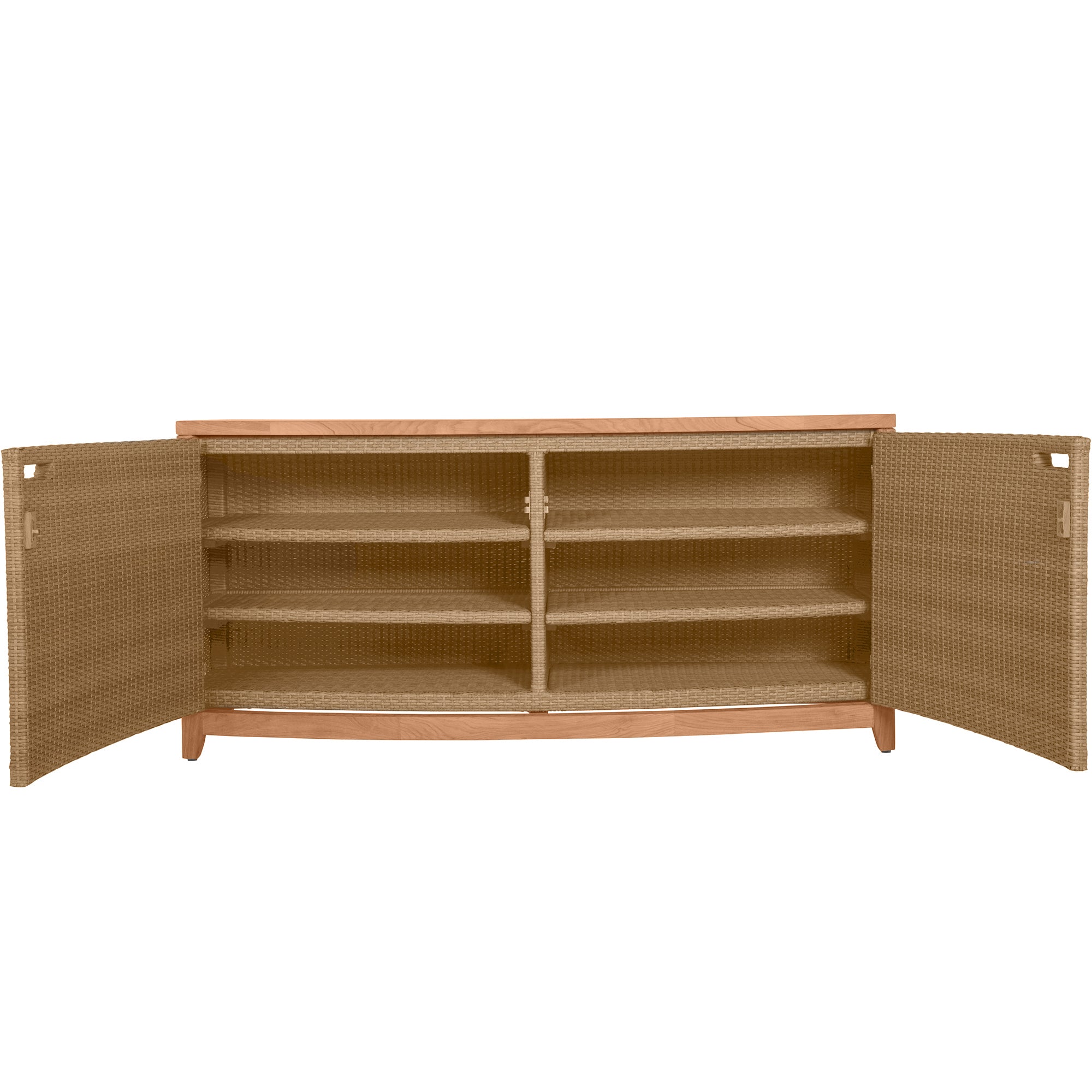 Chesapeake N-Dura Resin Wicker Console Cabinet