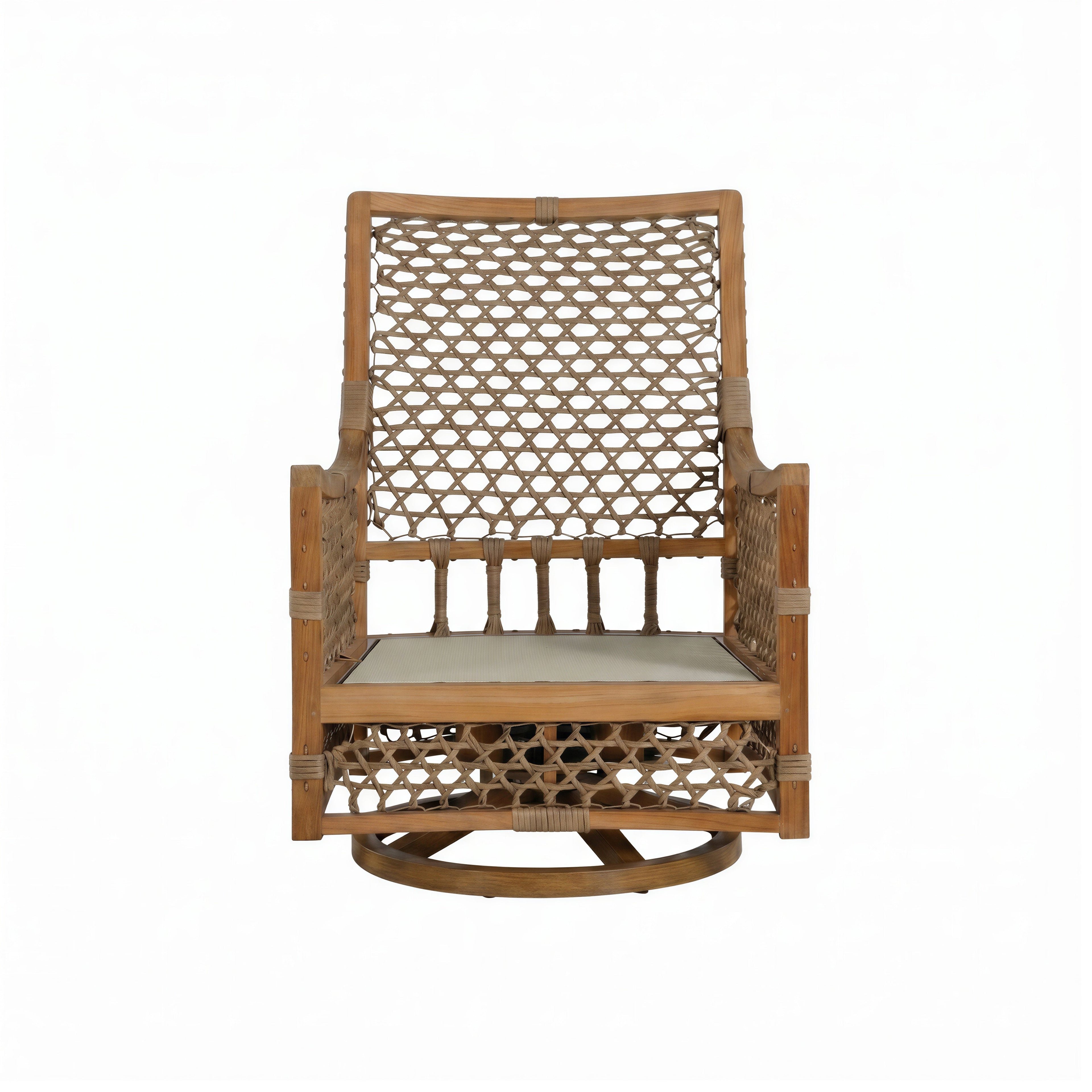 Aspen Teak Outdoor Swivel Lounge