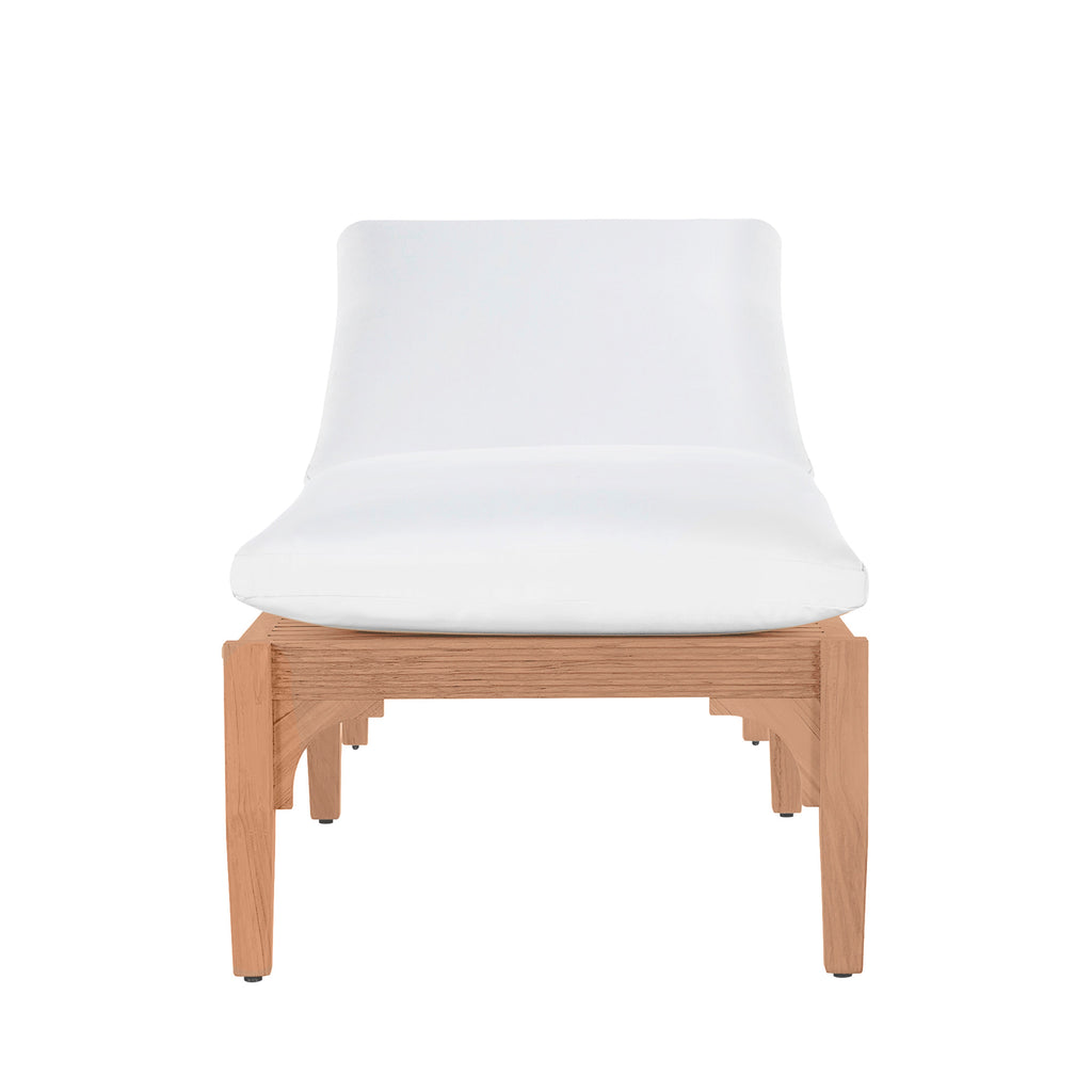 Club Teak Outdoor Armless Chaise Lounge