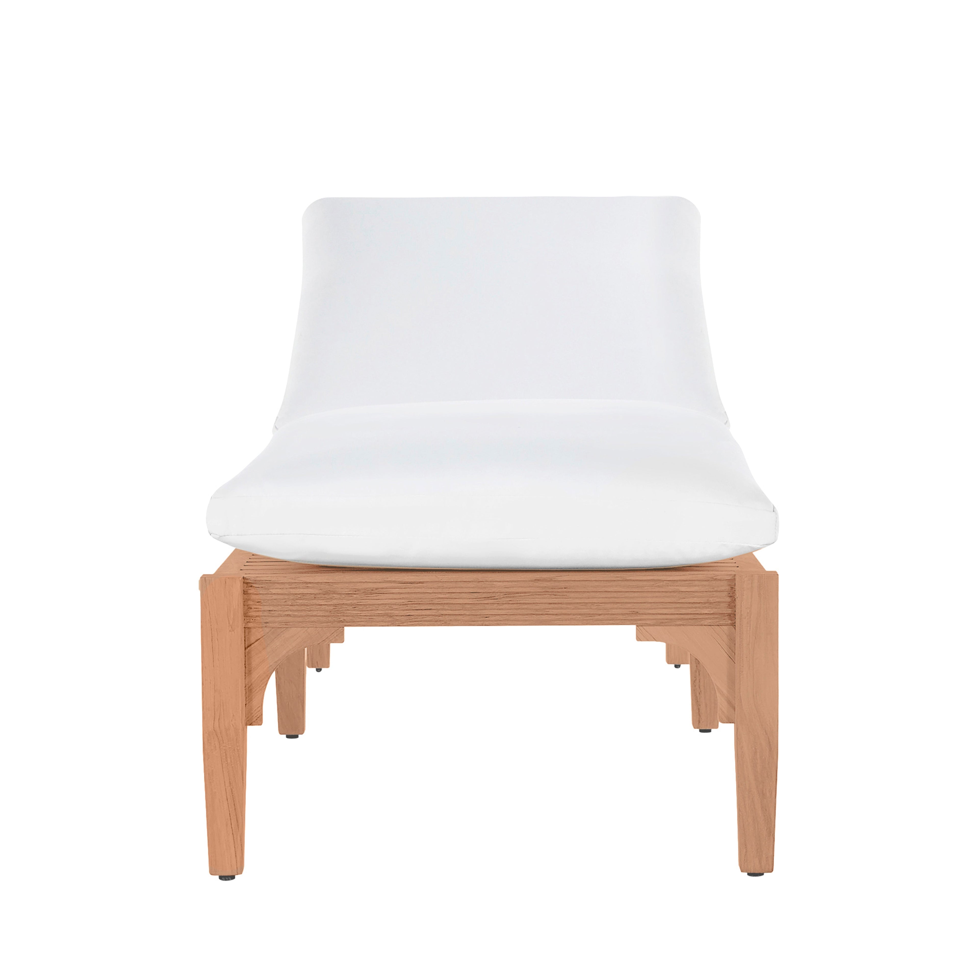 Club Teak Outdoor Armless Chaise Lounge