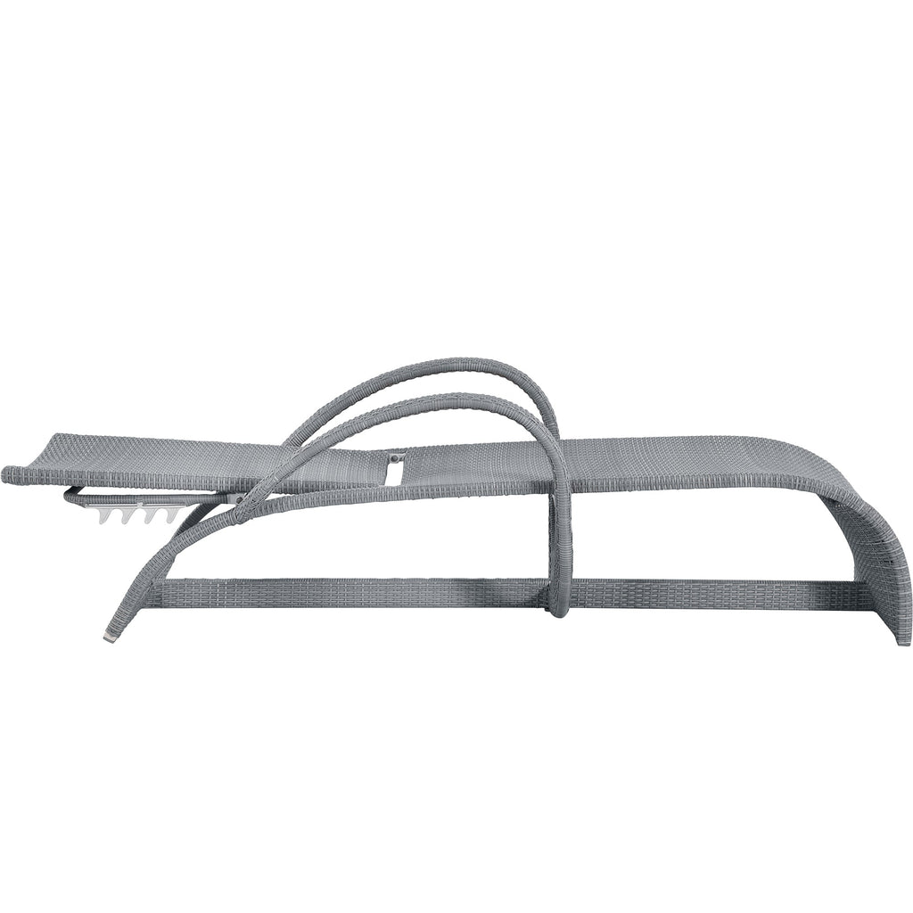 Halo Wicker Outdoor Armless Chaise Lounge