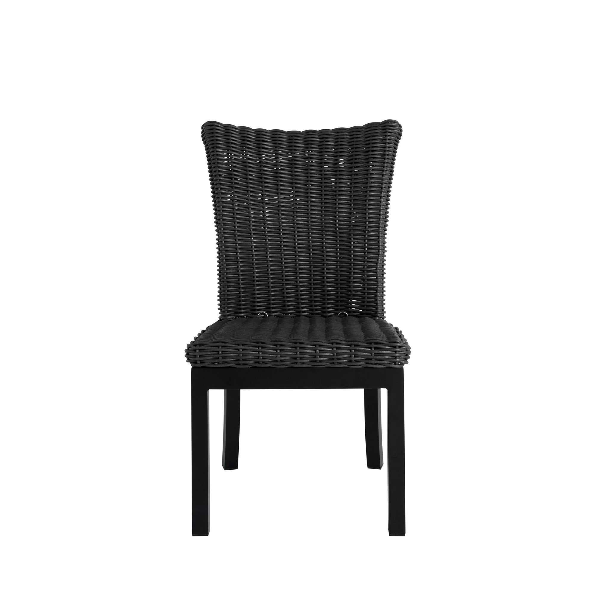 Montecito Woven Wicker Outdoor Dining Side Chair