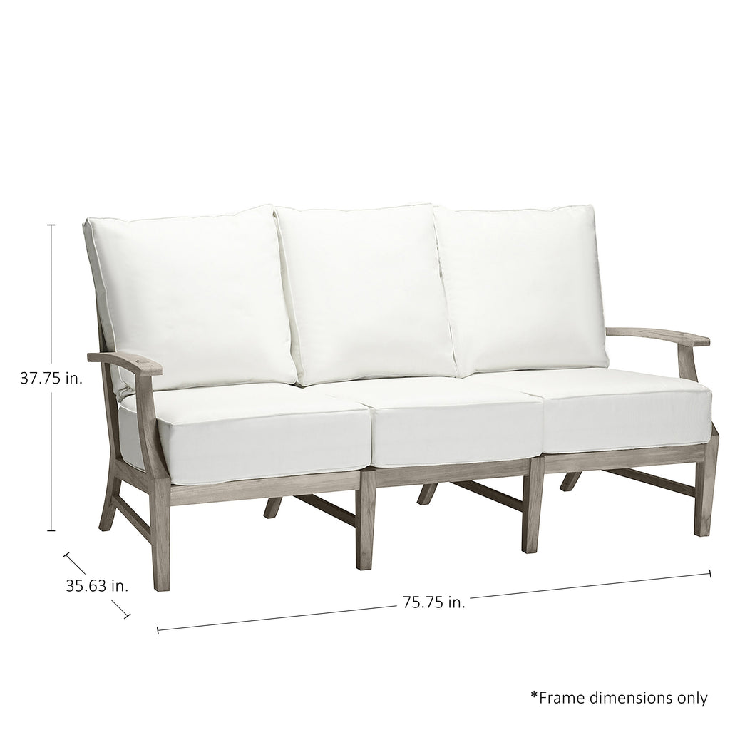 Croquet Teak Outdoor Sofa