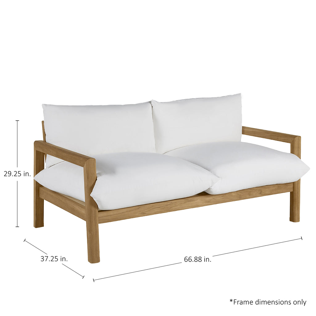 Monterey Teak Outdoor Loveseat