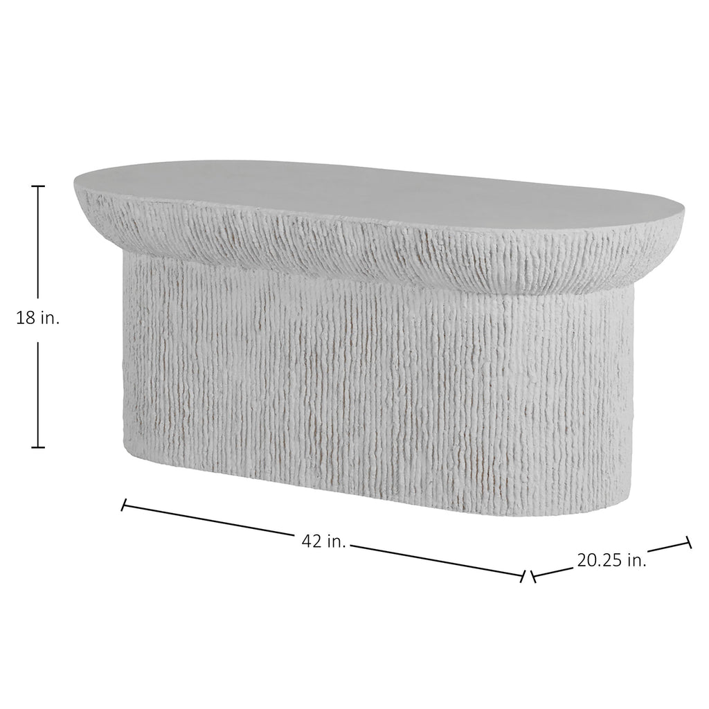 Brant 42" x 20.3" Outdoor Pedestal Coffee Table