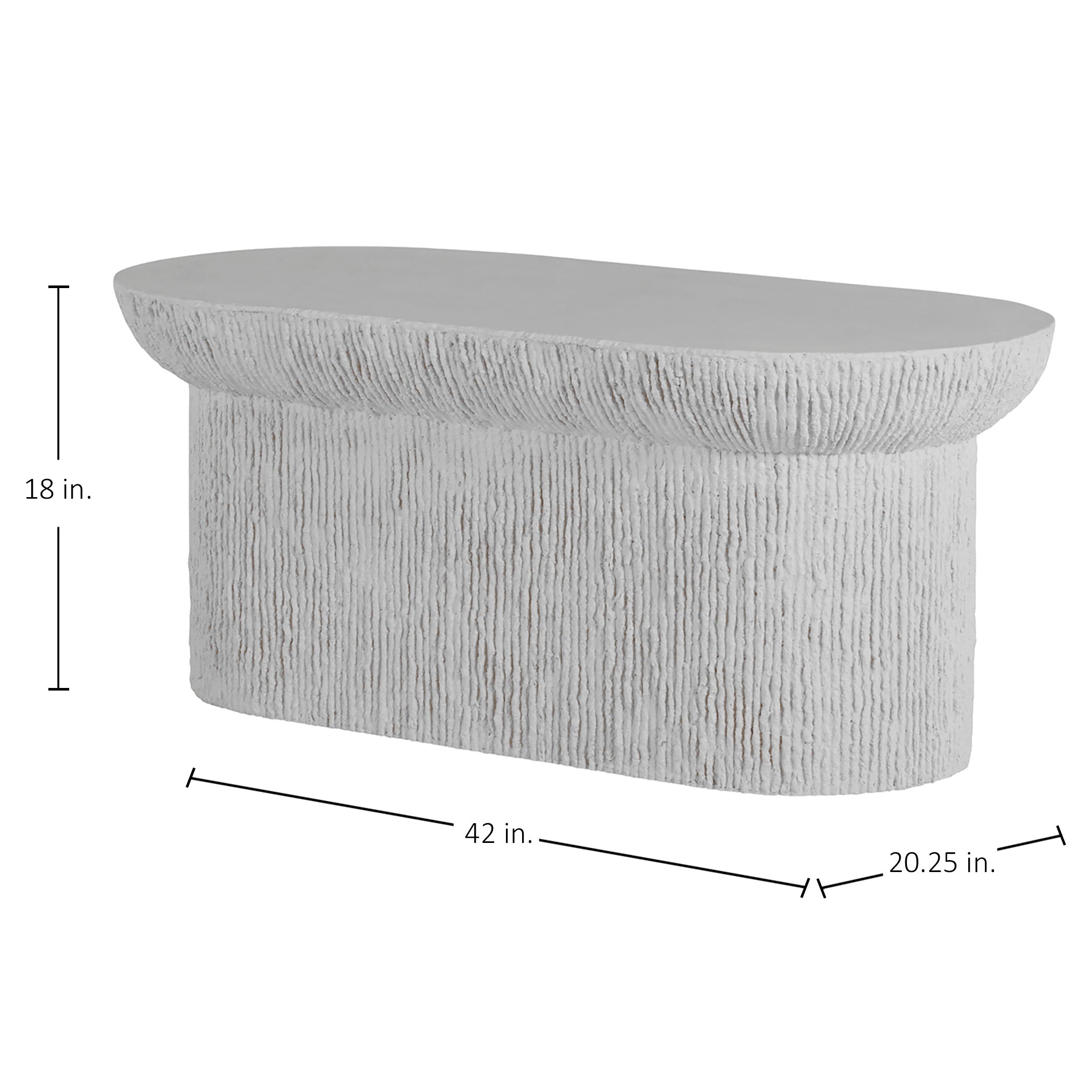 Brant 42" x 20.3" Outdoor Pedestal Coffee Table