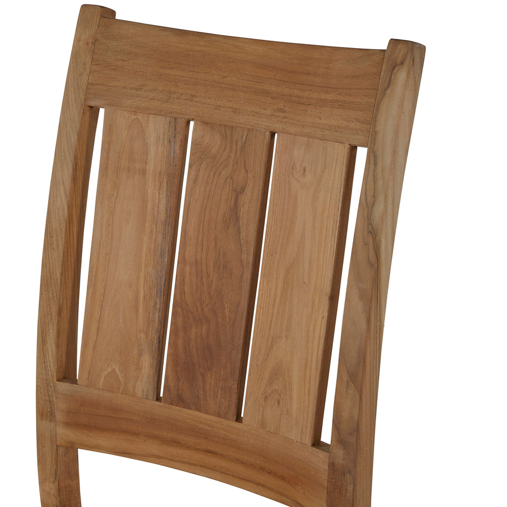 Croquet Teak Outdoor Side Chair