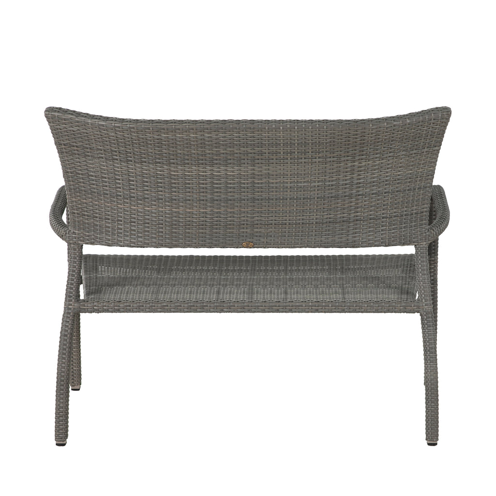 Skye N-Dura Resin Wicker Outdoor Woven Bench