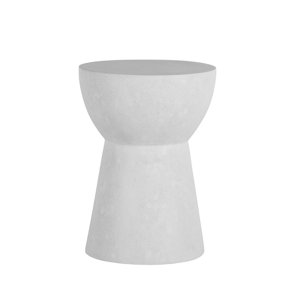 Ibis Cast Stone Round Outdoor Pedestal End Table