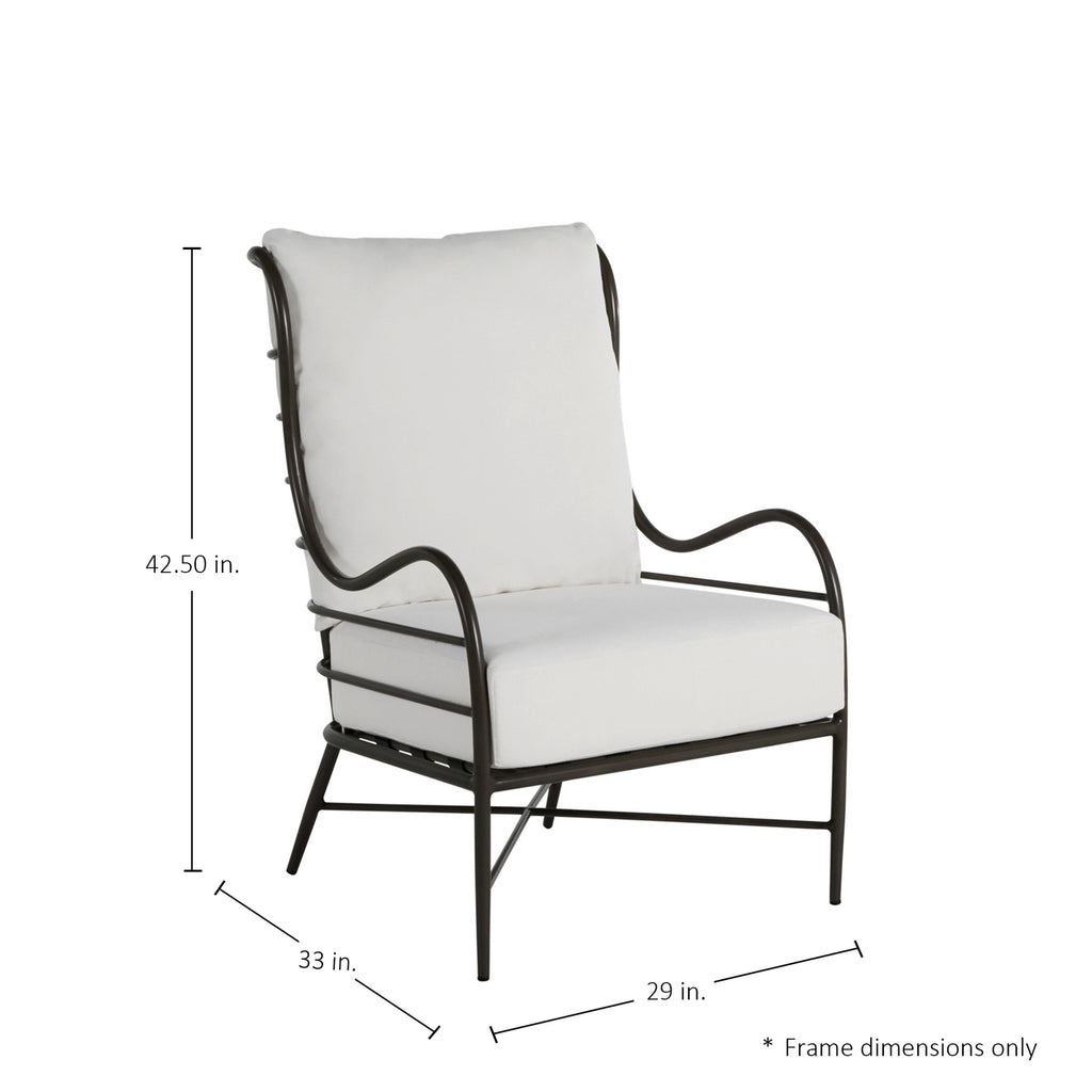 Carmel Aluminum Outdoor Lounge Chair