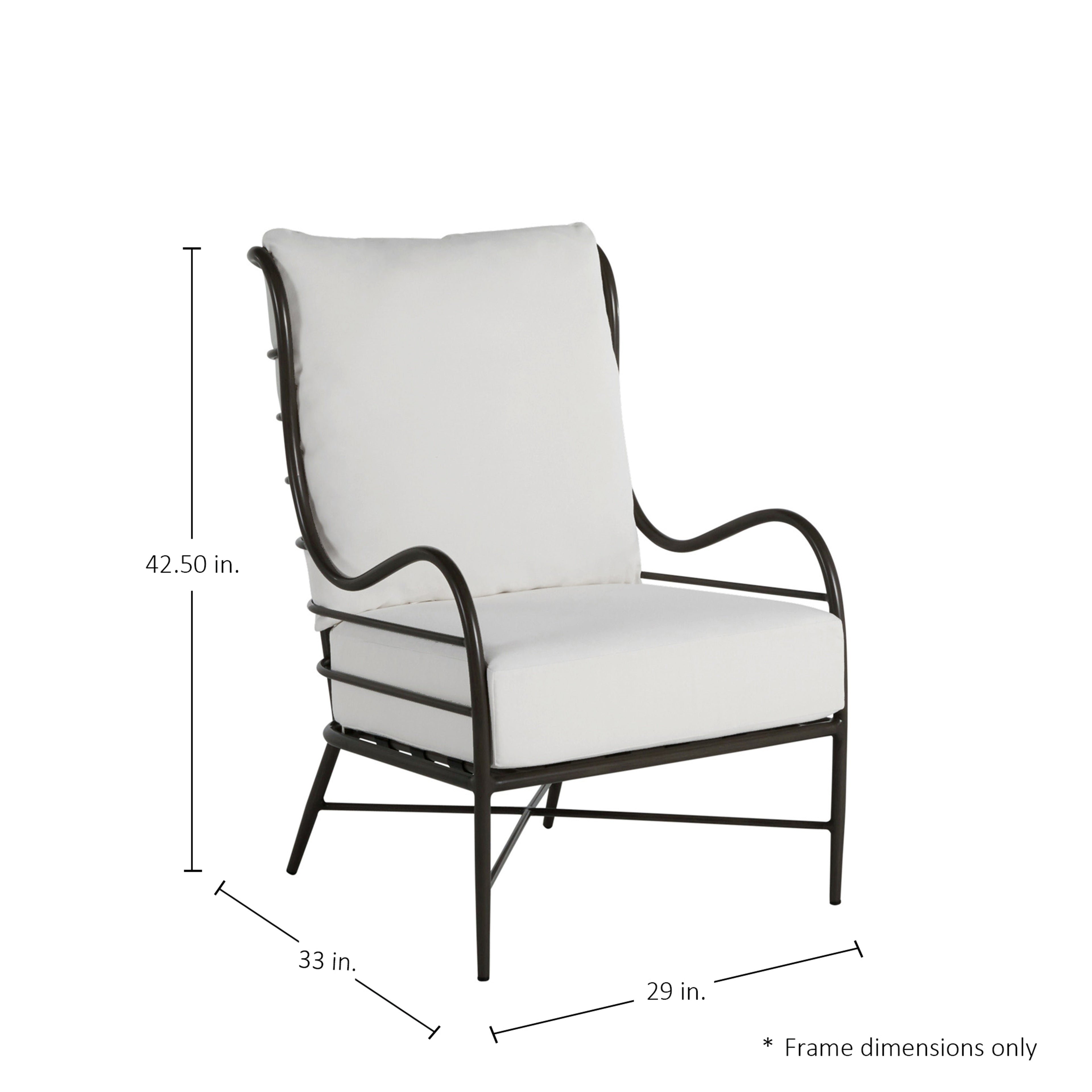Carmel Aluminum Outdoor Lounge Chair