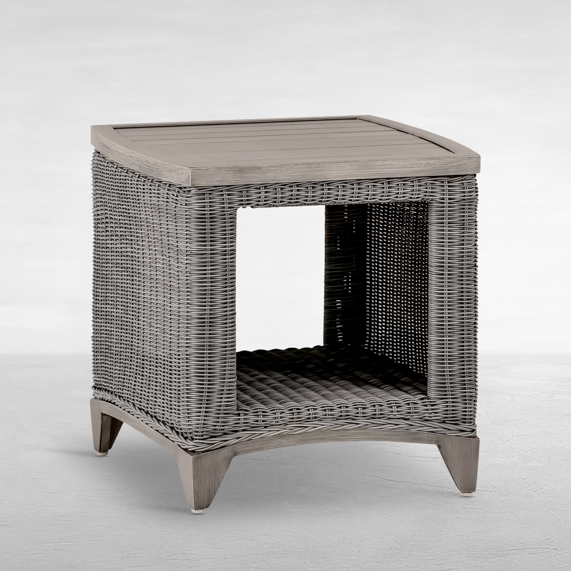 Astoria Wicker 21" Square Outdoor End Table