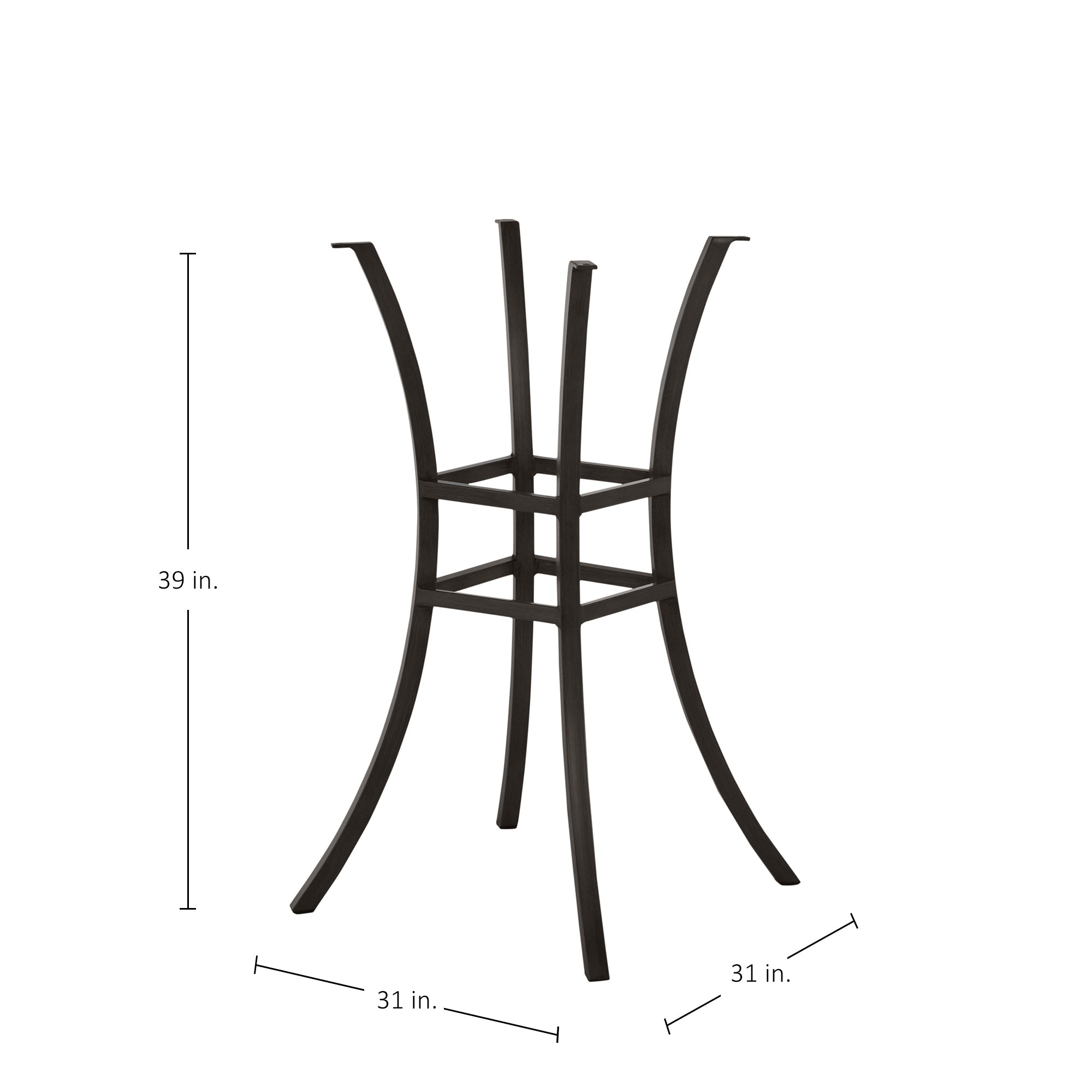 Cort Aluminum Outdoor Pedestal Bar Base
