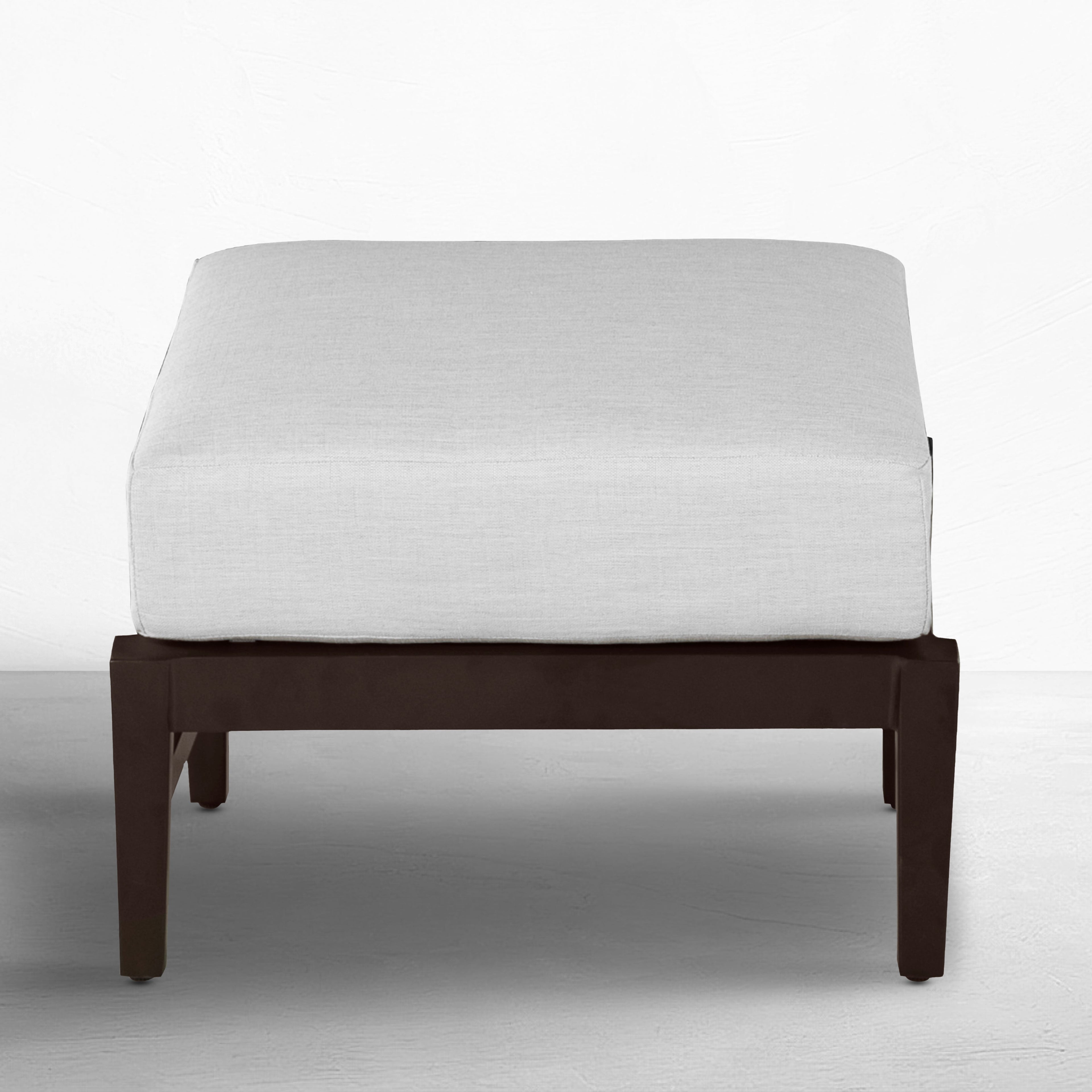 Croquet Aluminum Outdoor Ottoman