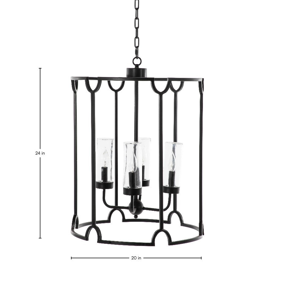 Stella Stainless Steel 20" Round Chandelier