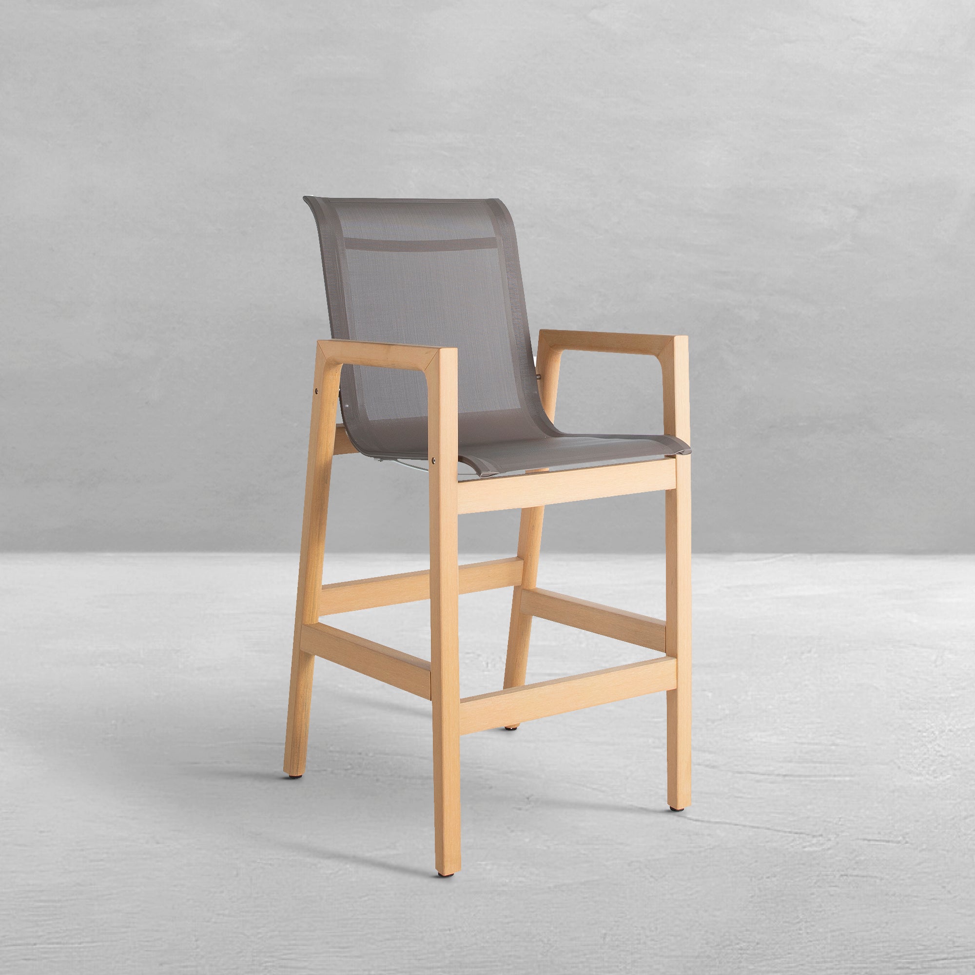 Seashore N-Dura Wood Outdoor Bar Stool