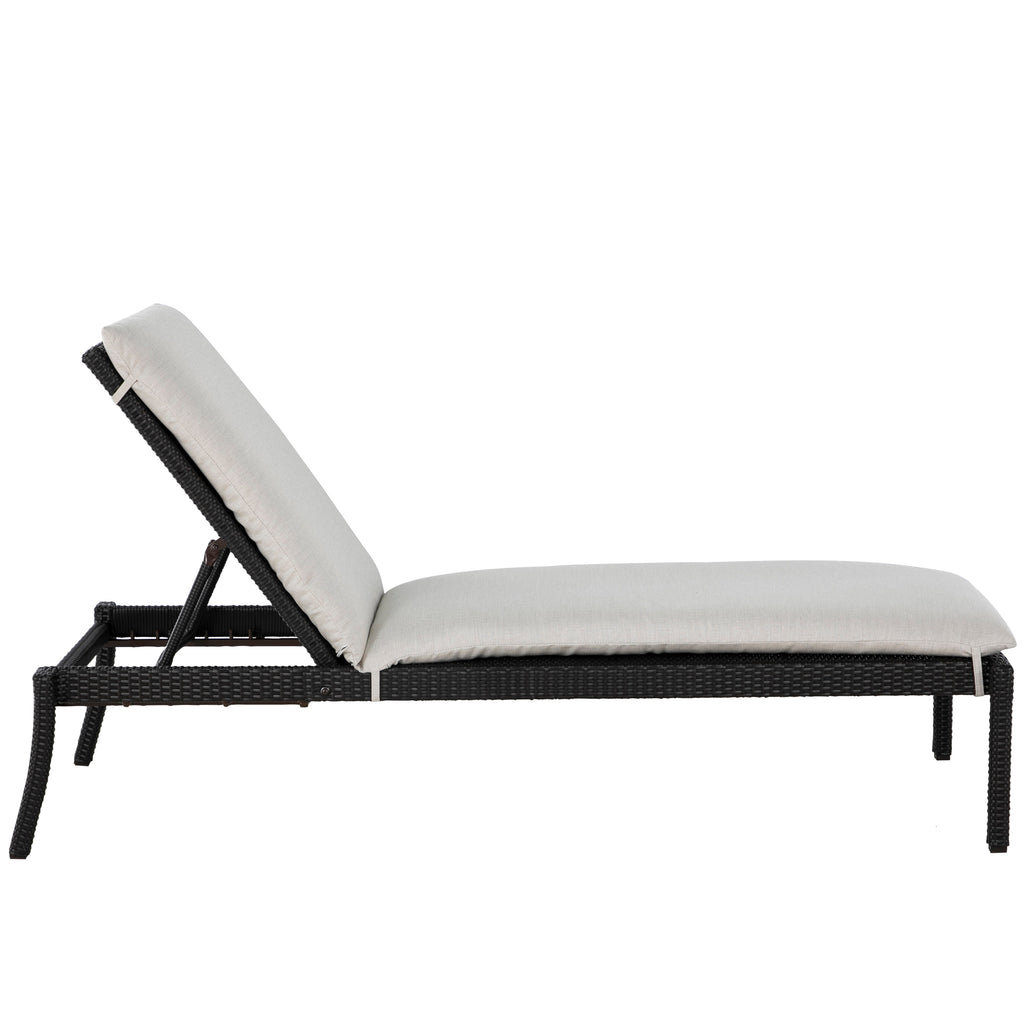 Nathan Wicker Outdoor Armless Chaise Lounge