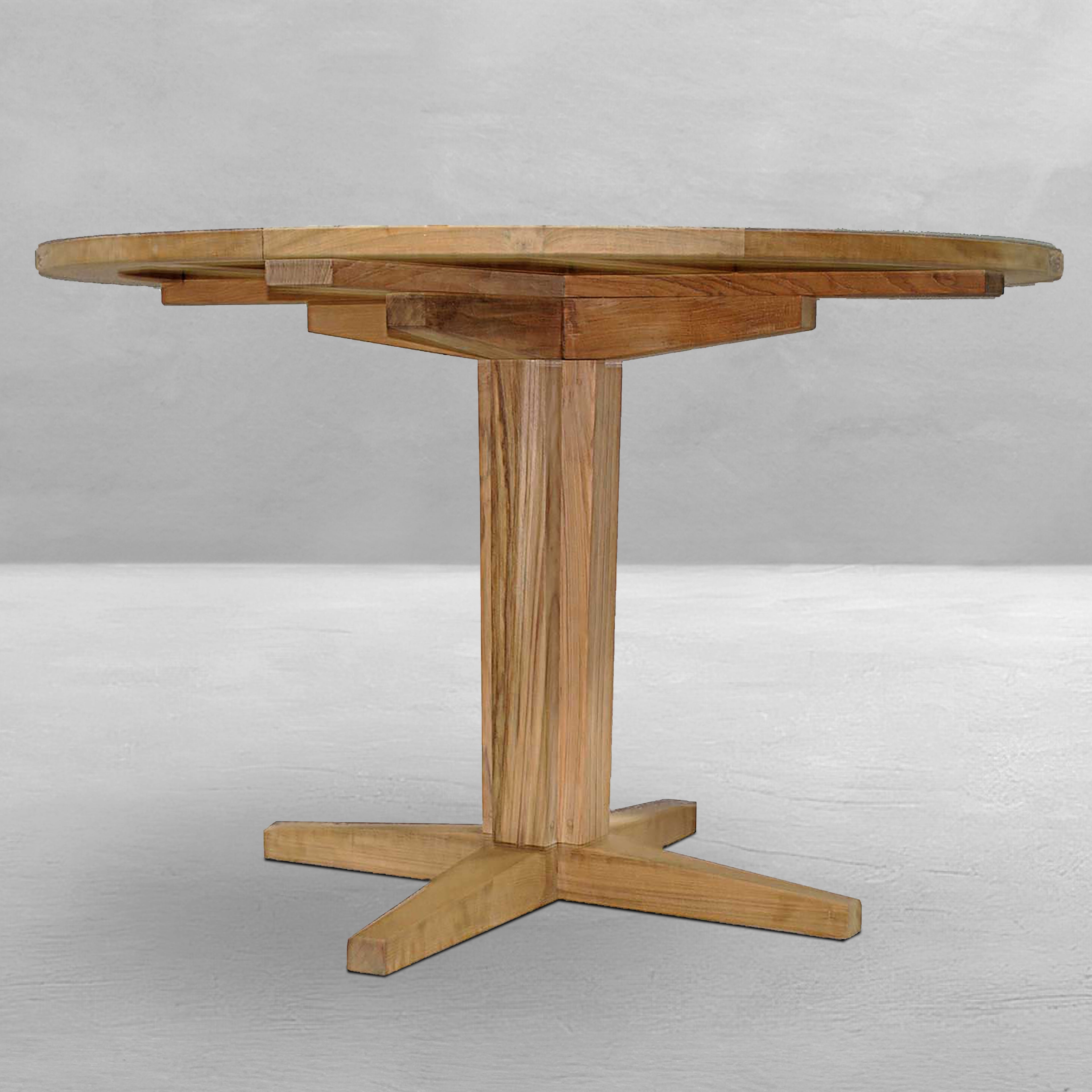 Club Teak 48" Round Outdoor Dining Table