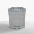 Halo Wicker 22" Round Outdoor Pedestal End Table