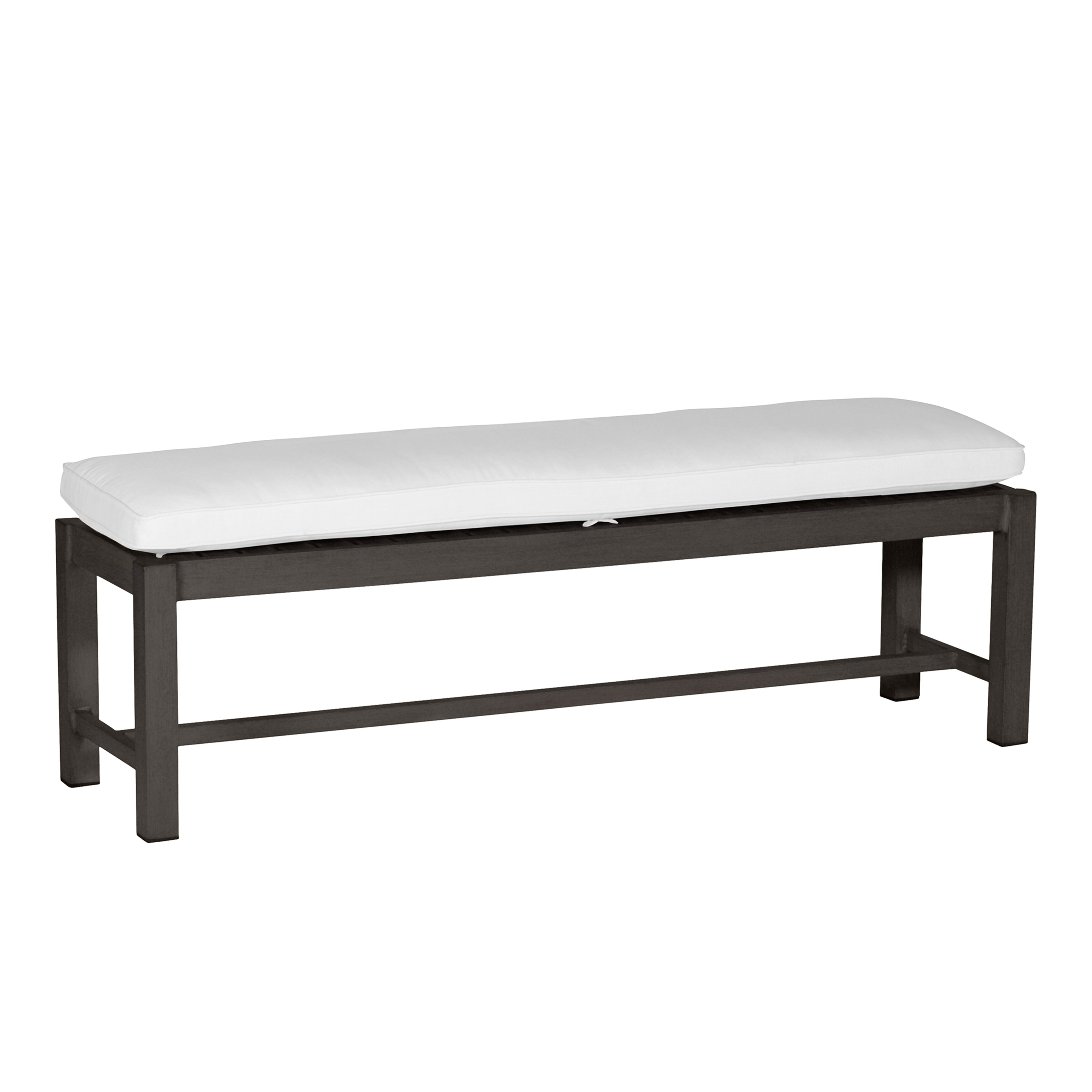 Club Aluminum Backless Outdoor Bench