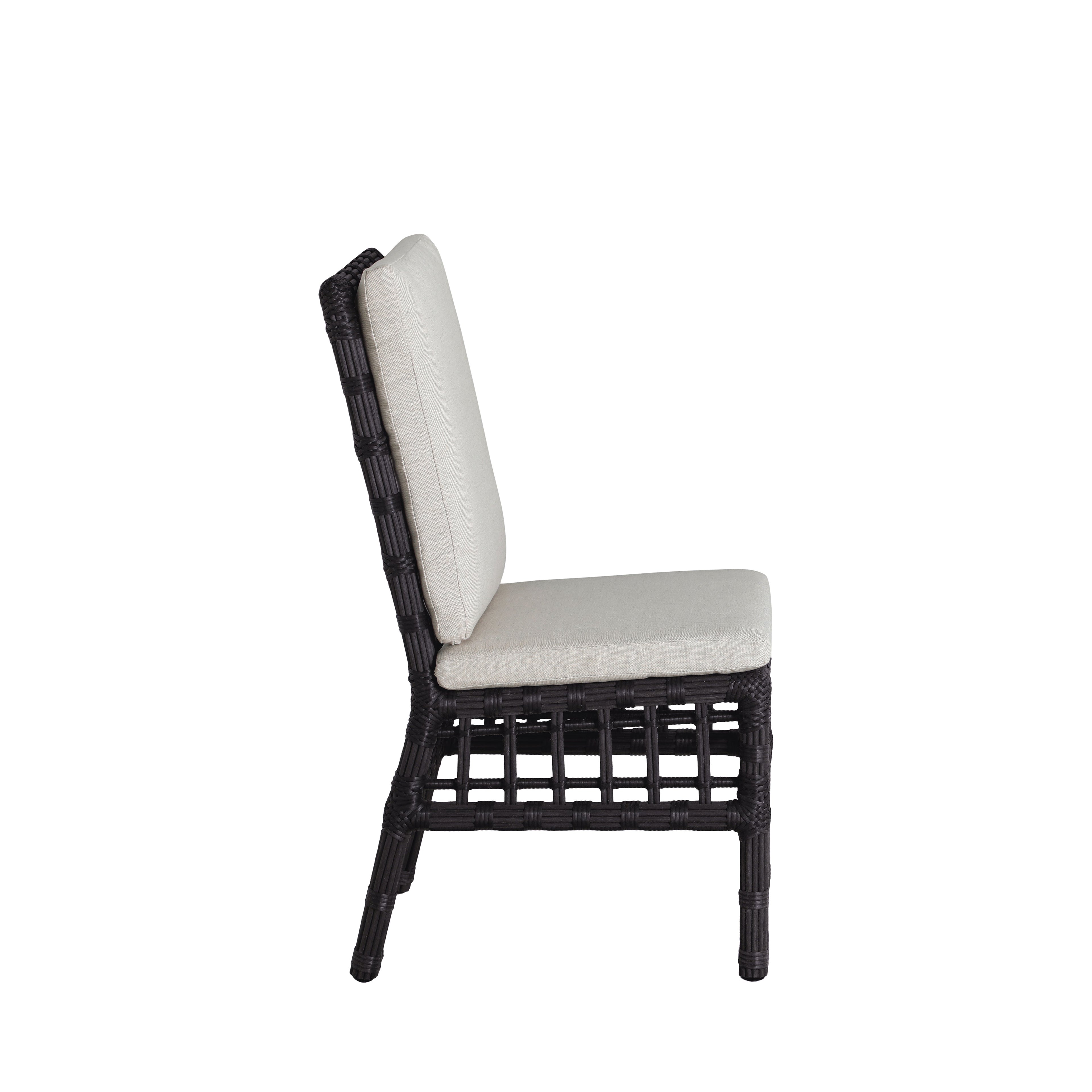 Newport Resin Wicker Woven Outdoor Side Chair