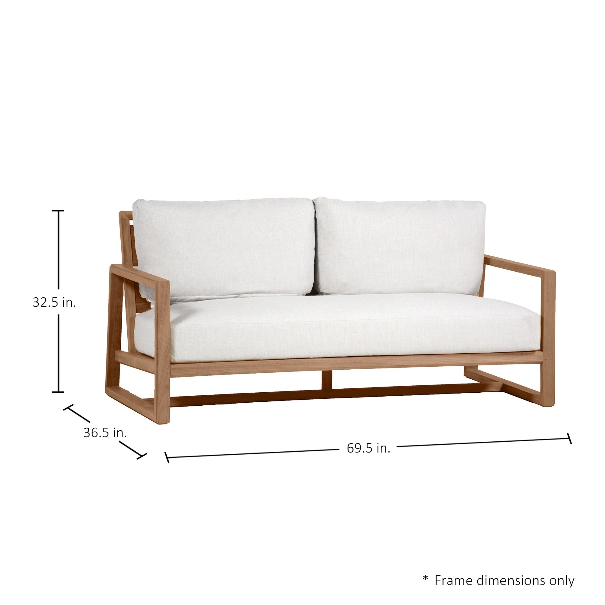 Avondale Teak Outdoor Loveseat