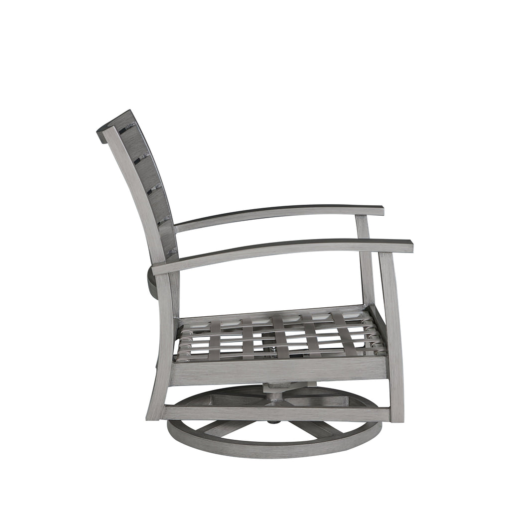 Charleston Aluminum Swivel Rocker Lounge Chair