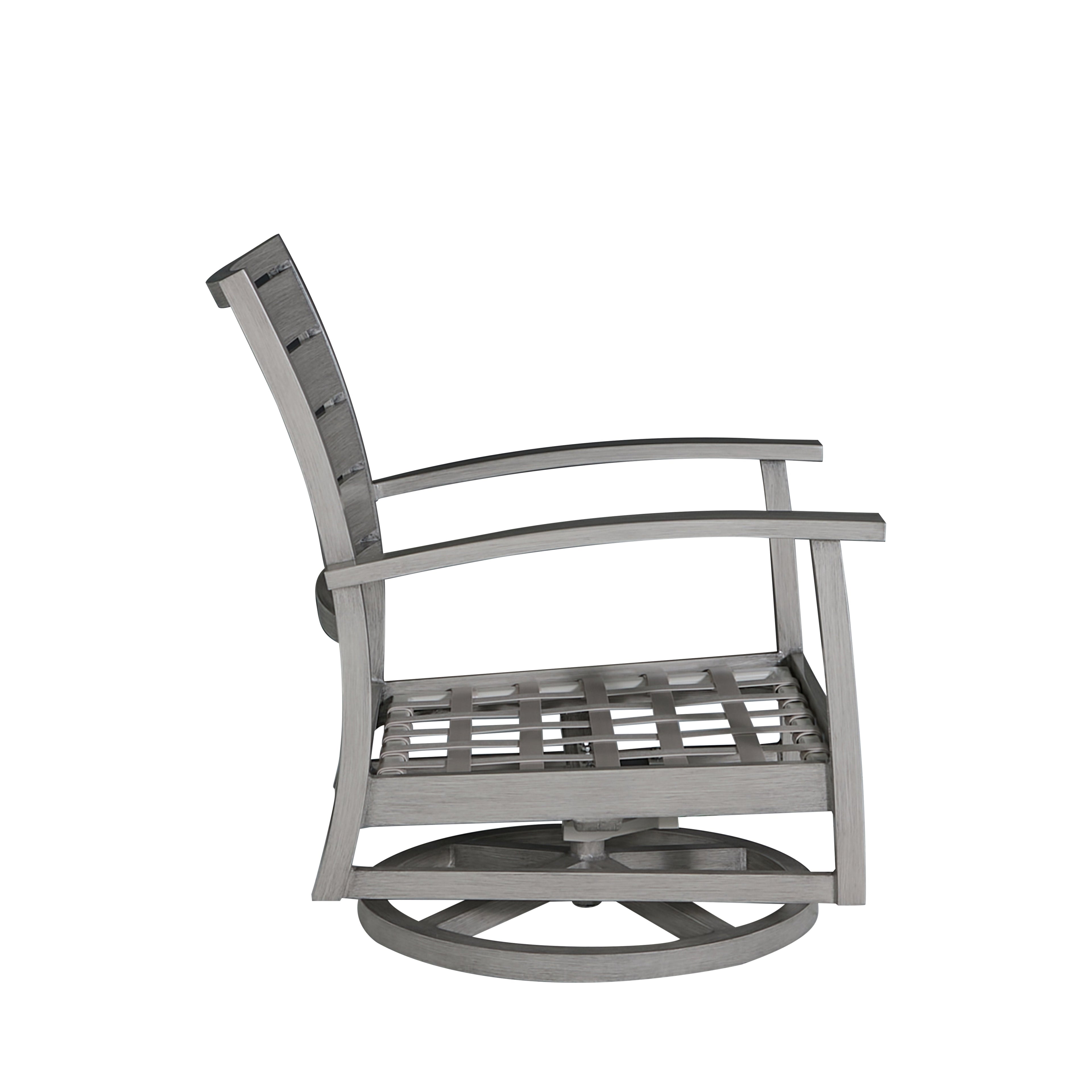 Charleston Aluminum Swivel Rocker Lounge Chair