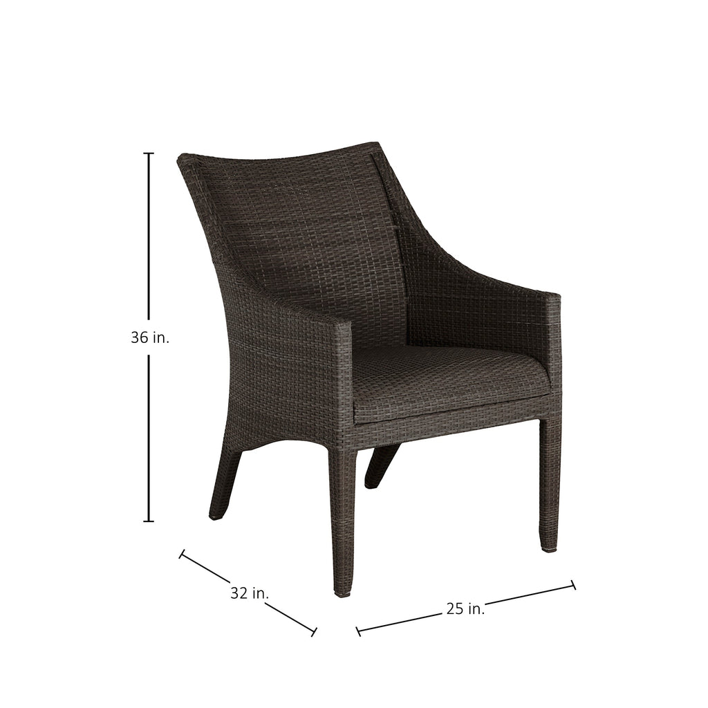 Athena Plus Woven Wicker Euro Lounge Chair