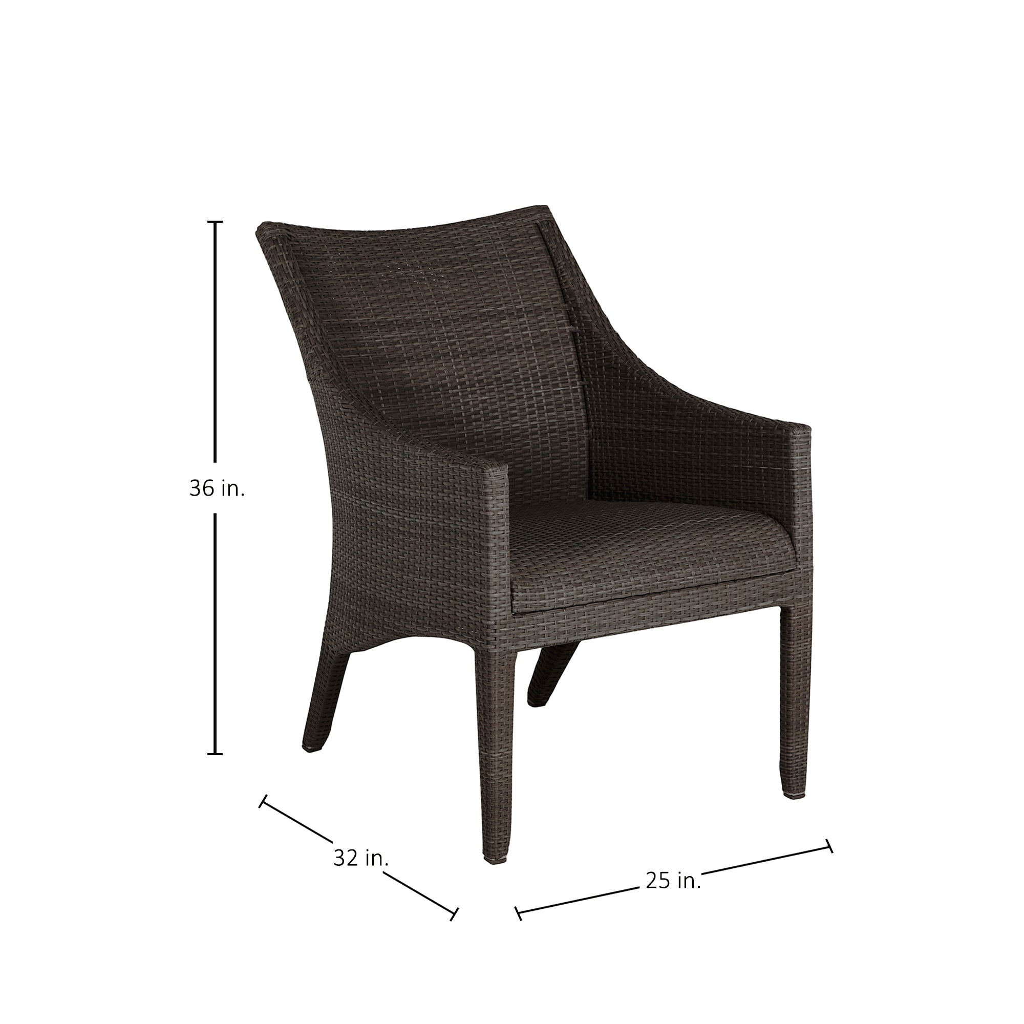 Athena Plus Woven Wicker Euro Lounge Chair