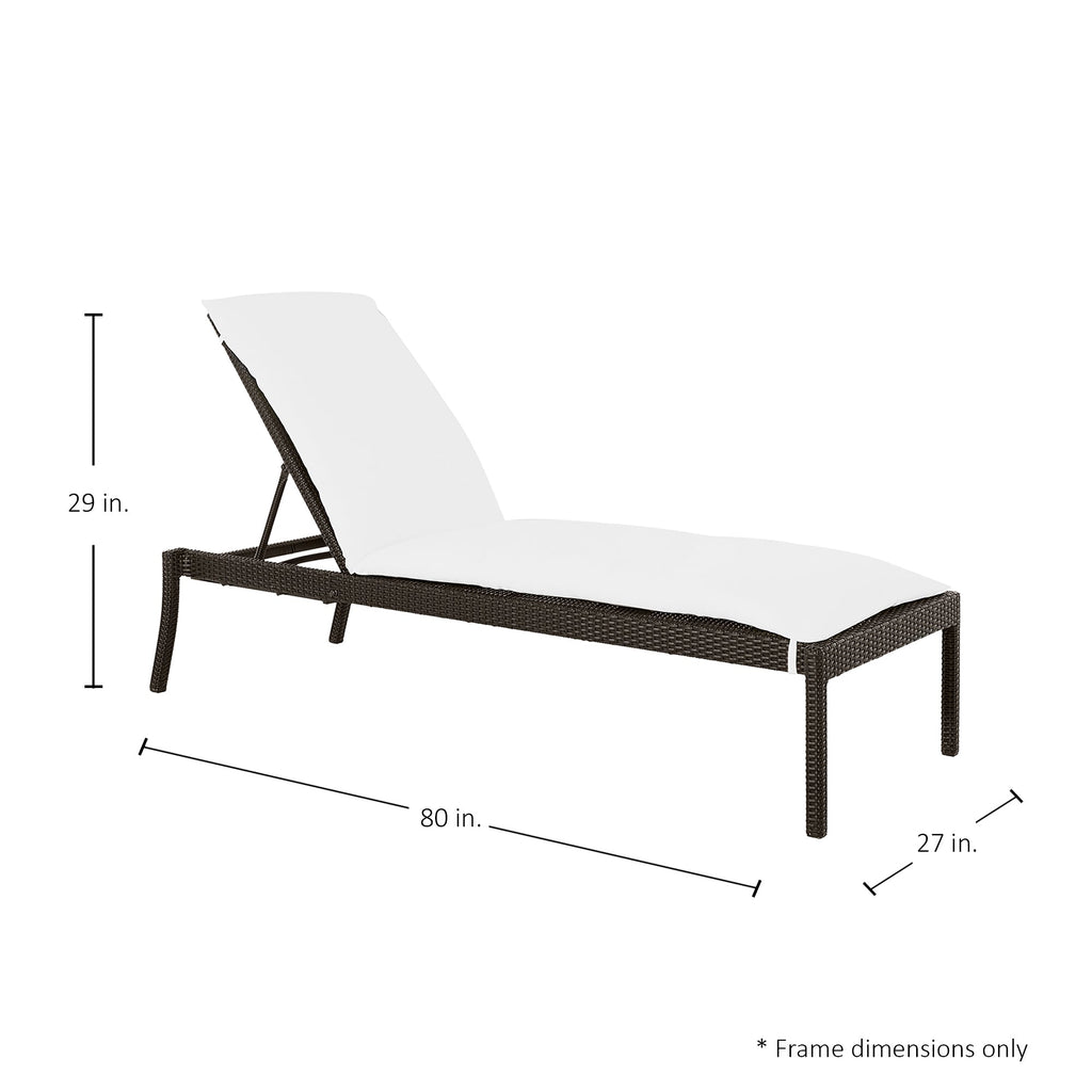 Nathan Wicker Outdoor Armless Chaise Lounge