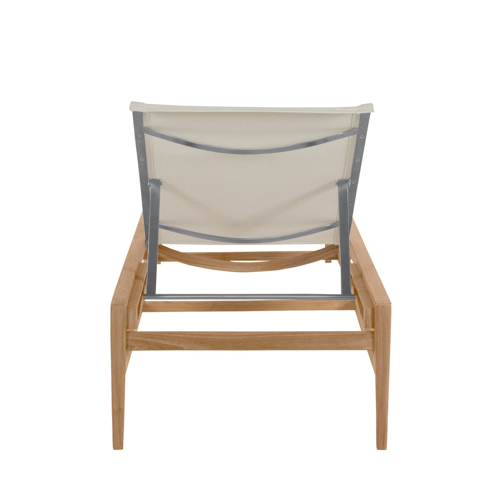 Coast Teak Outdoor Armless Chaise Lounge