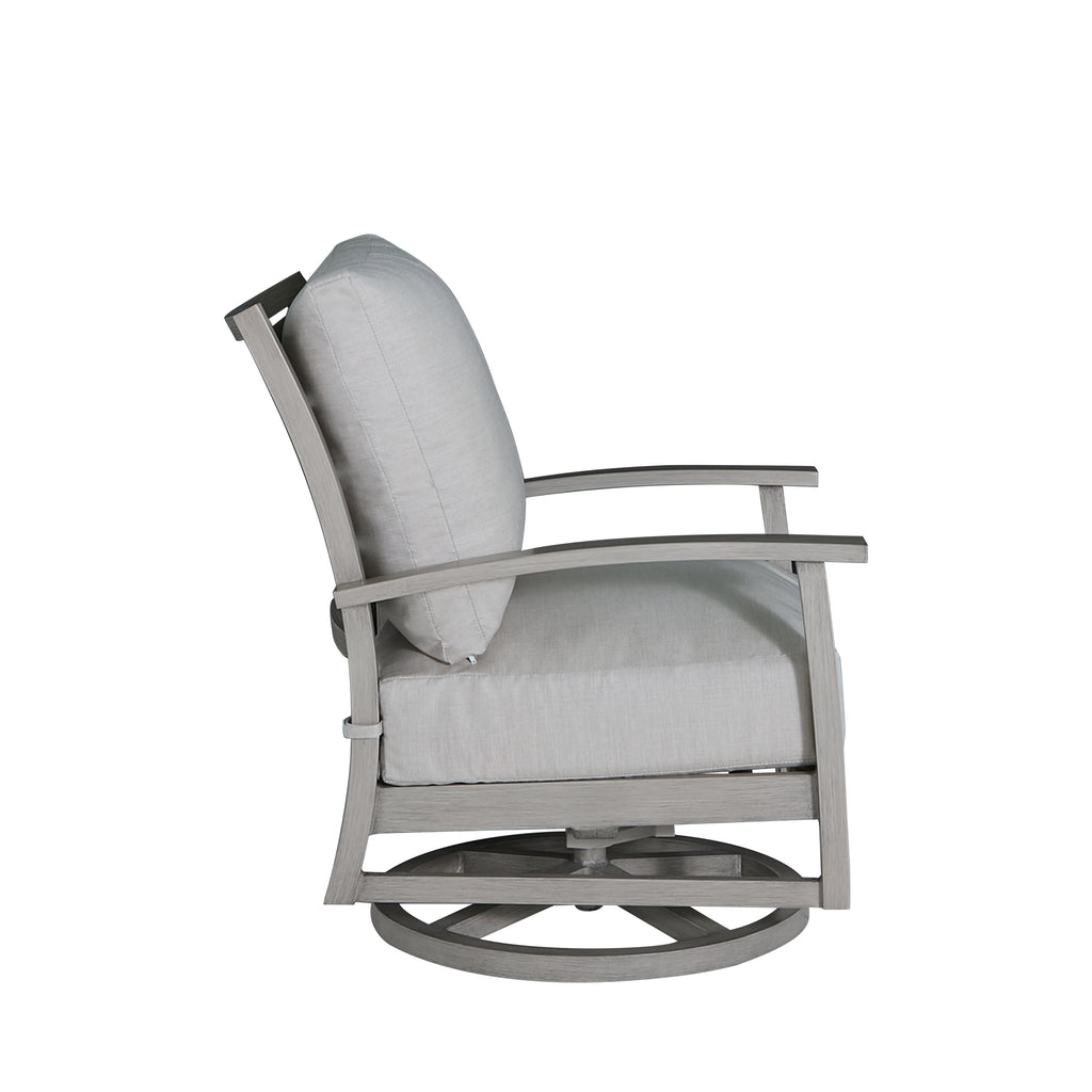 Charleston Aluminum Swivel Rocker Lounge Chair