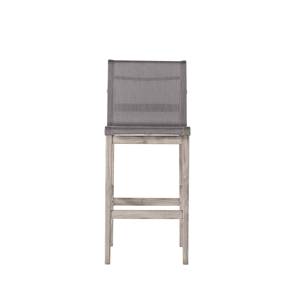 Coast Teak Sling Outdoor Bar Stool