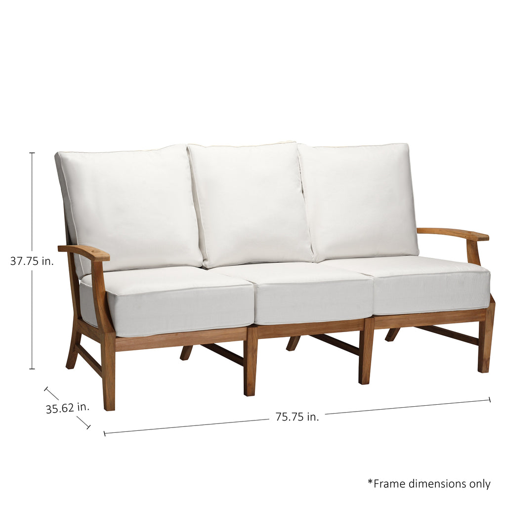 Croquet Teak Outdoor Sofa