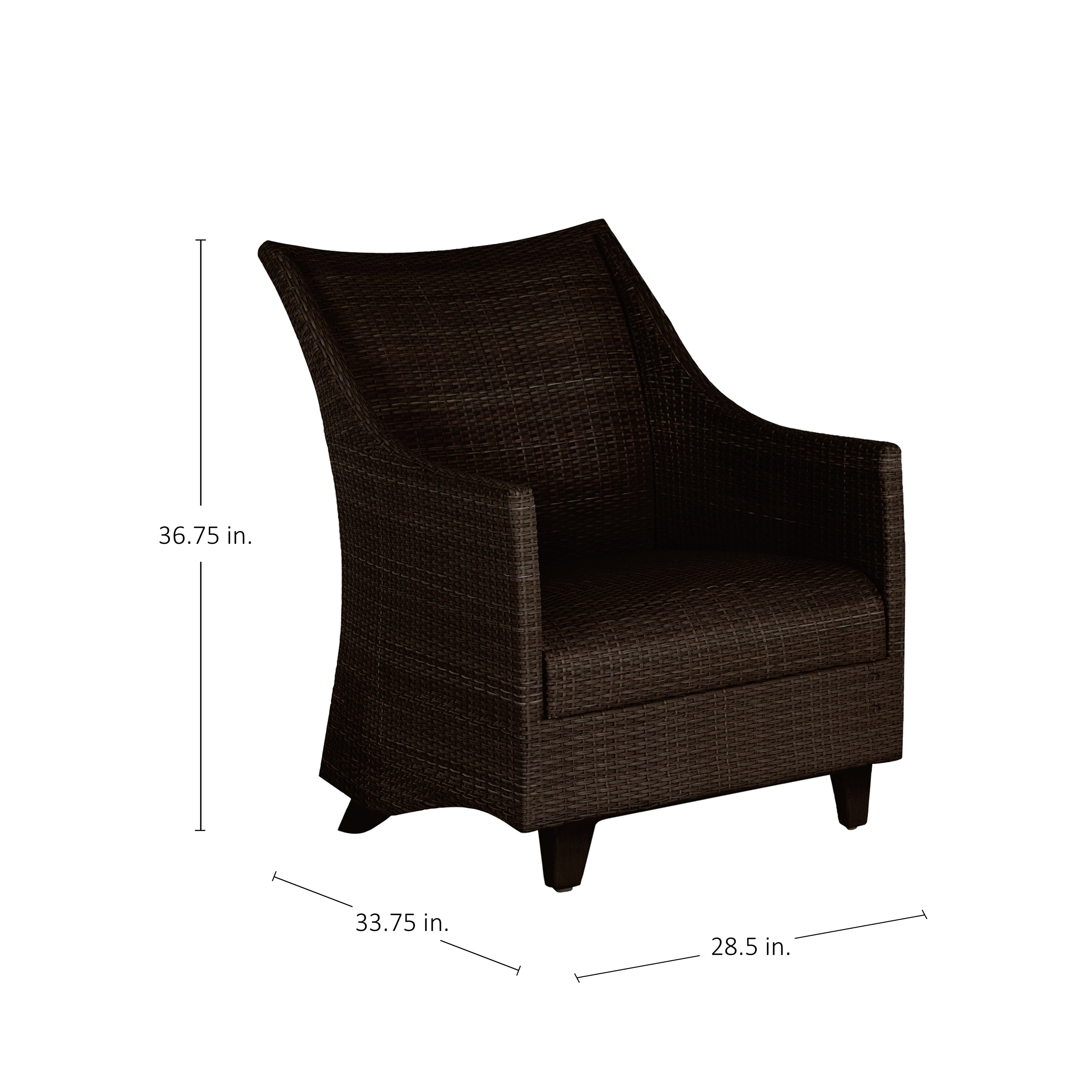Athena Plus Woven Wicker Spring Lounge Chair