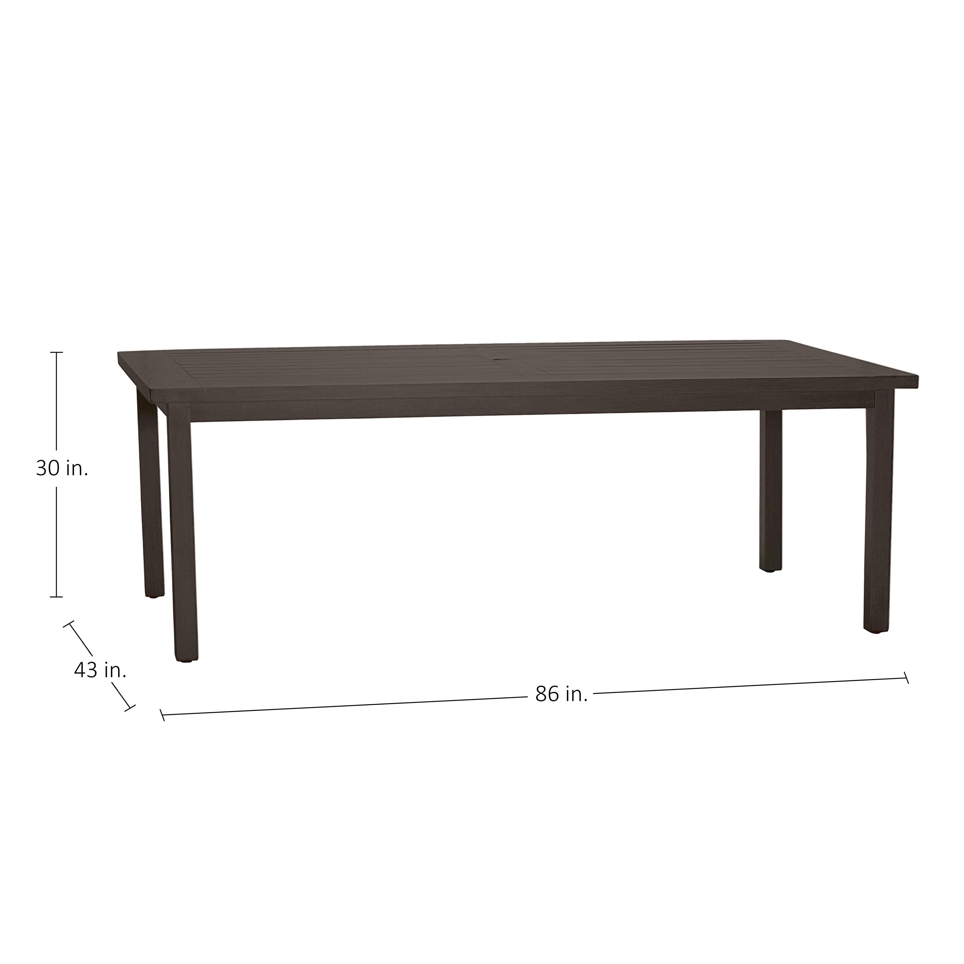 Club Rectangle Outdoor Slatted Dining Table