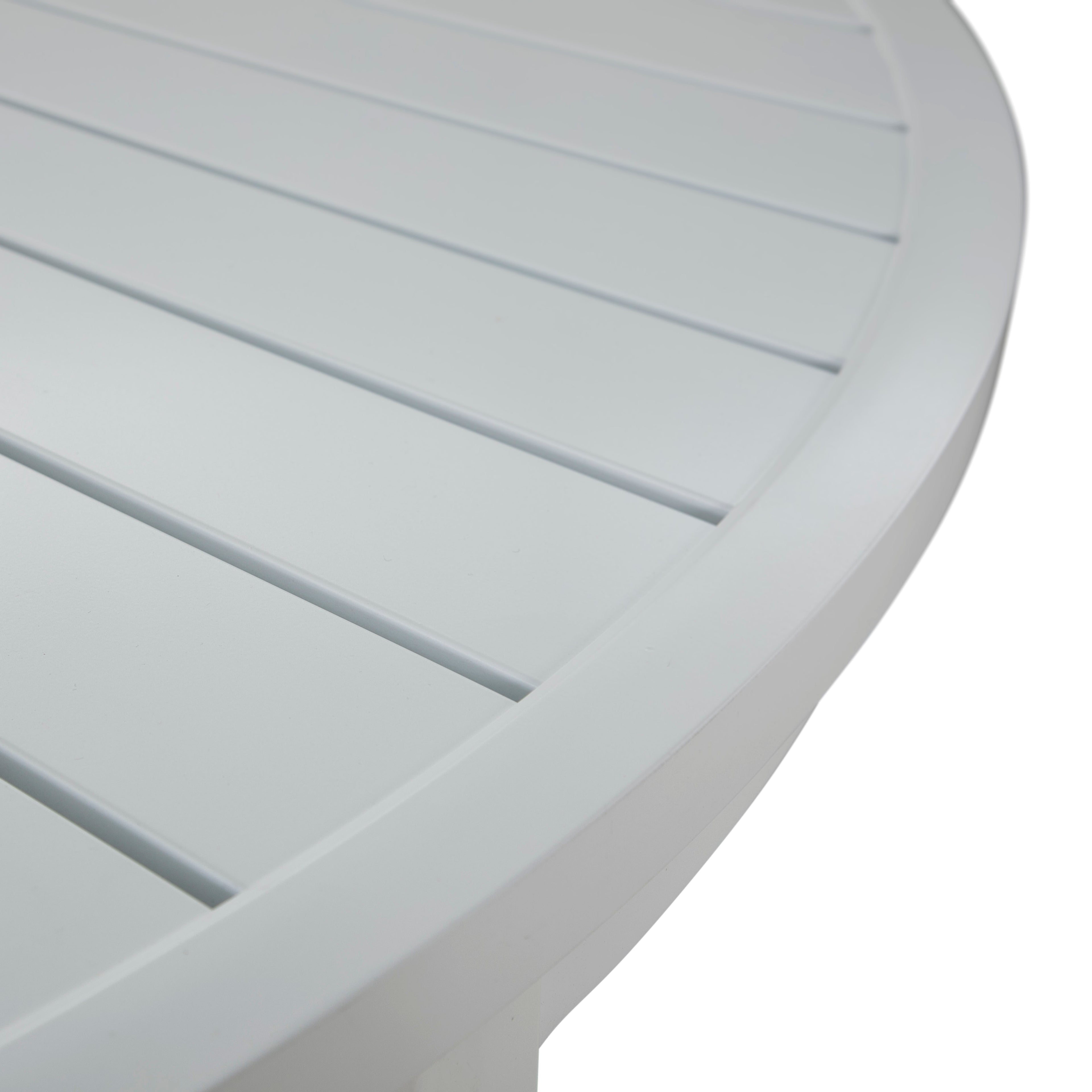 Brookings 60" Round Outdoor Slatted Dining Table