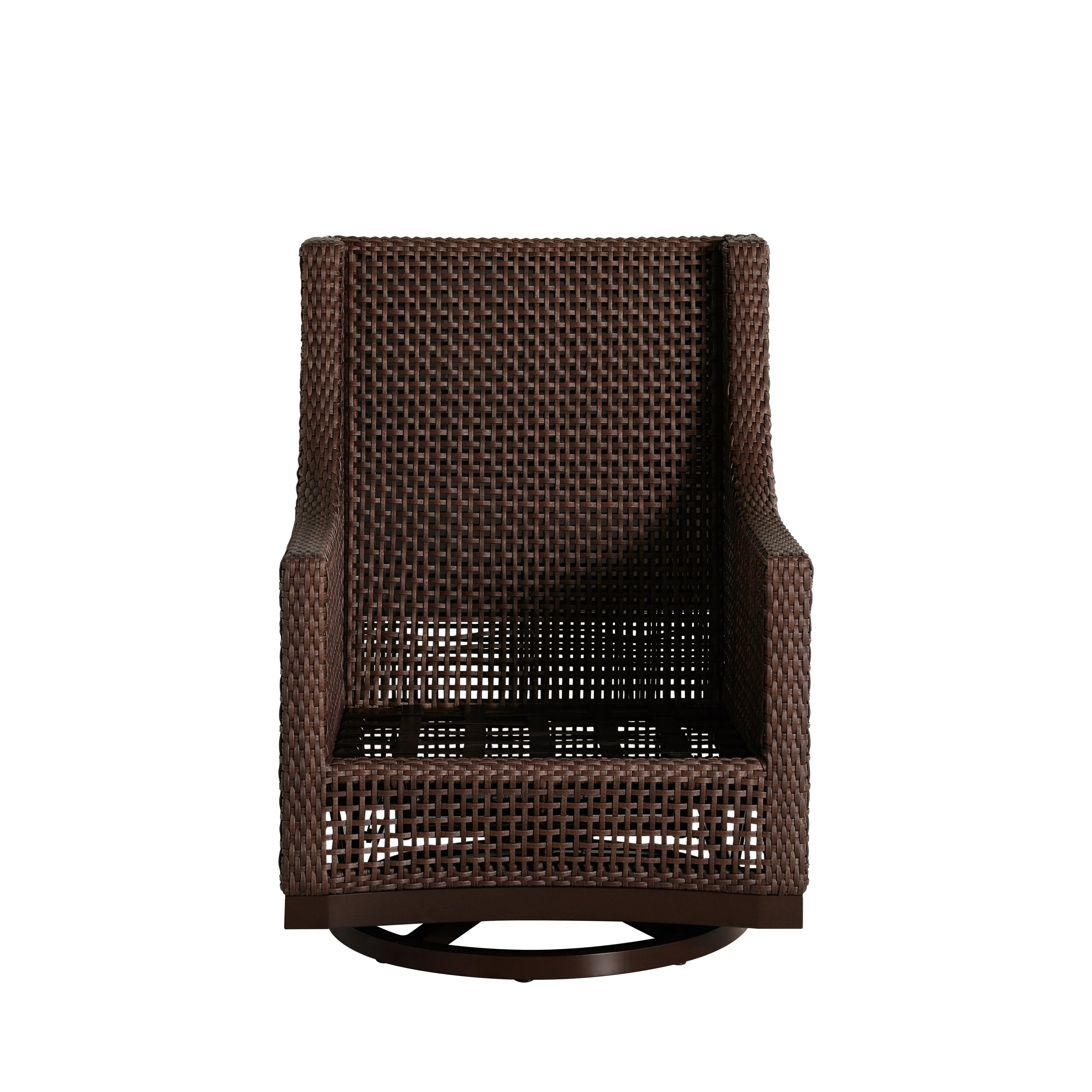 Peninsula Wicker Outdoor Swivel Glide Chair
