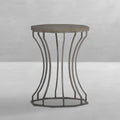Audrey Wrought Iron Octagonal Outdoor End Table