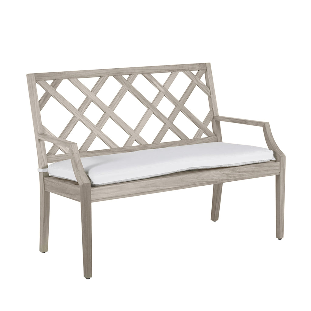 Haley Teak Outdoor Latticework Bench